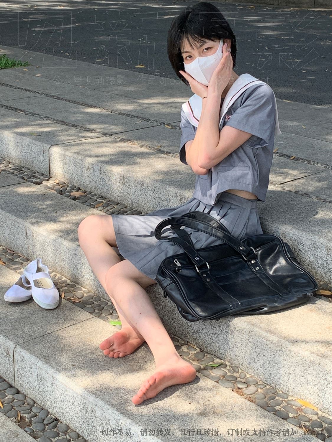 图片[48]-[见新摄影]NO.053 灰色JK 深深进入心中[164P] – 速更版-美库