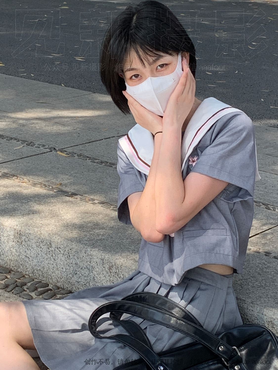 图片[49]-[见新摄影]NO.053 灰色JK 深深进入心中[164P] – 速更版-美库