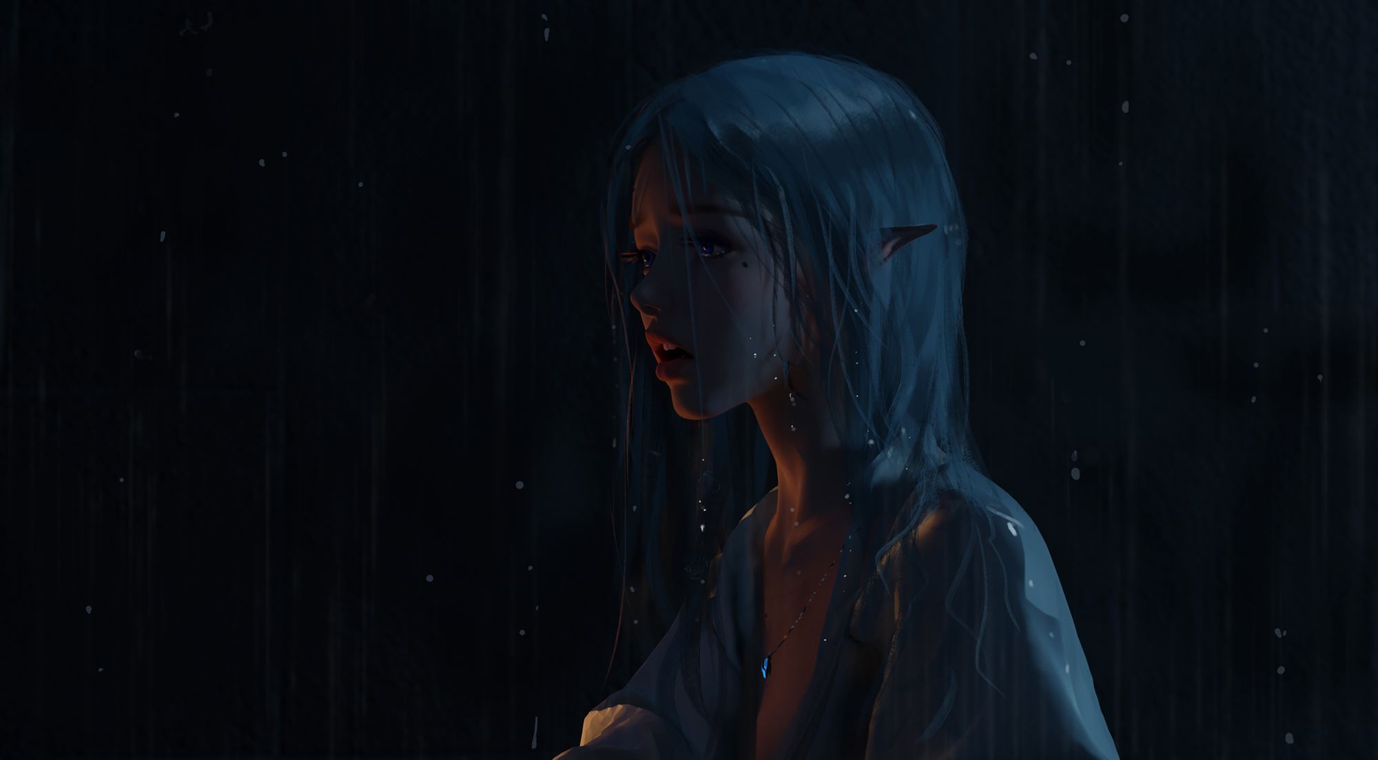 图片[14]-AI绘画 059 WLOP鬼刀二次元插画图集合集2023.01-05 [67P] – 速更版-美库