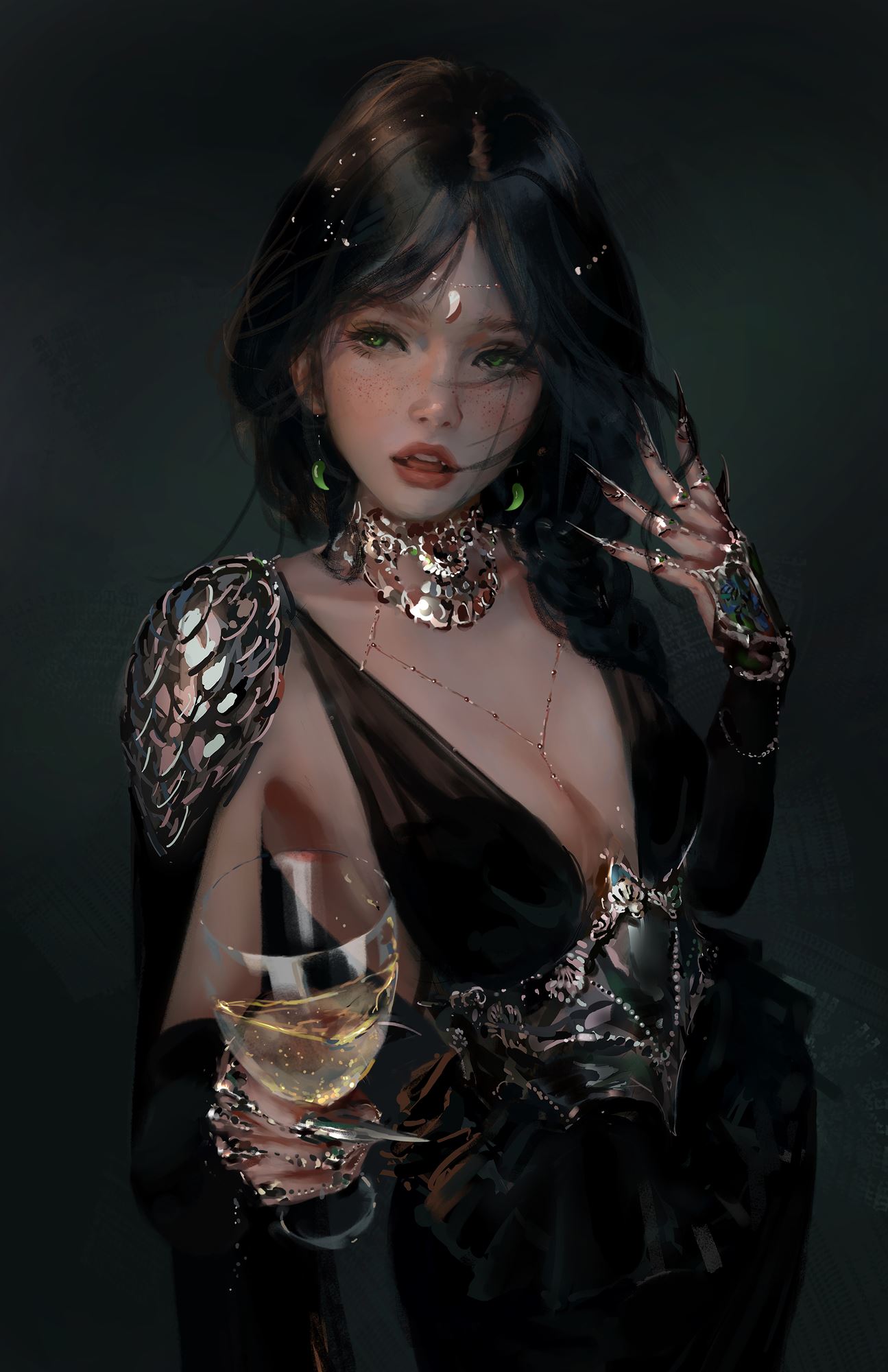 图片[35]-AI绘画 059 WLOP鬼刀二次元插画图集合集2023.01-05 [67P] – 速更版-美库