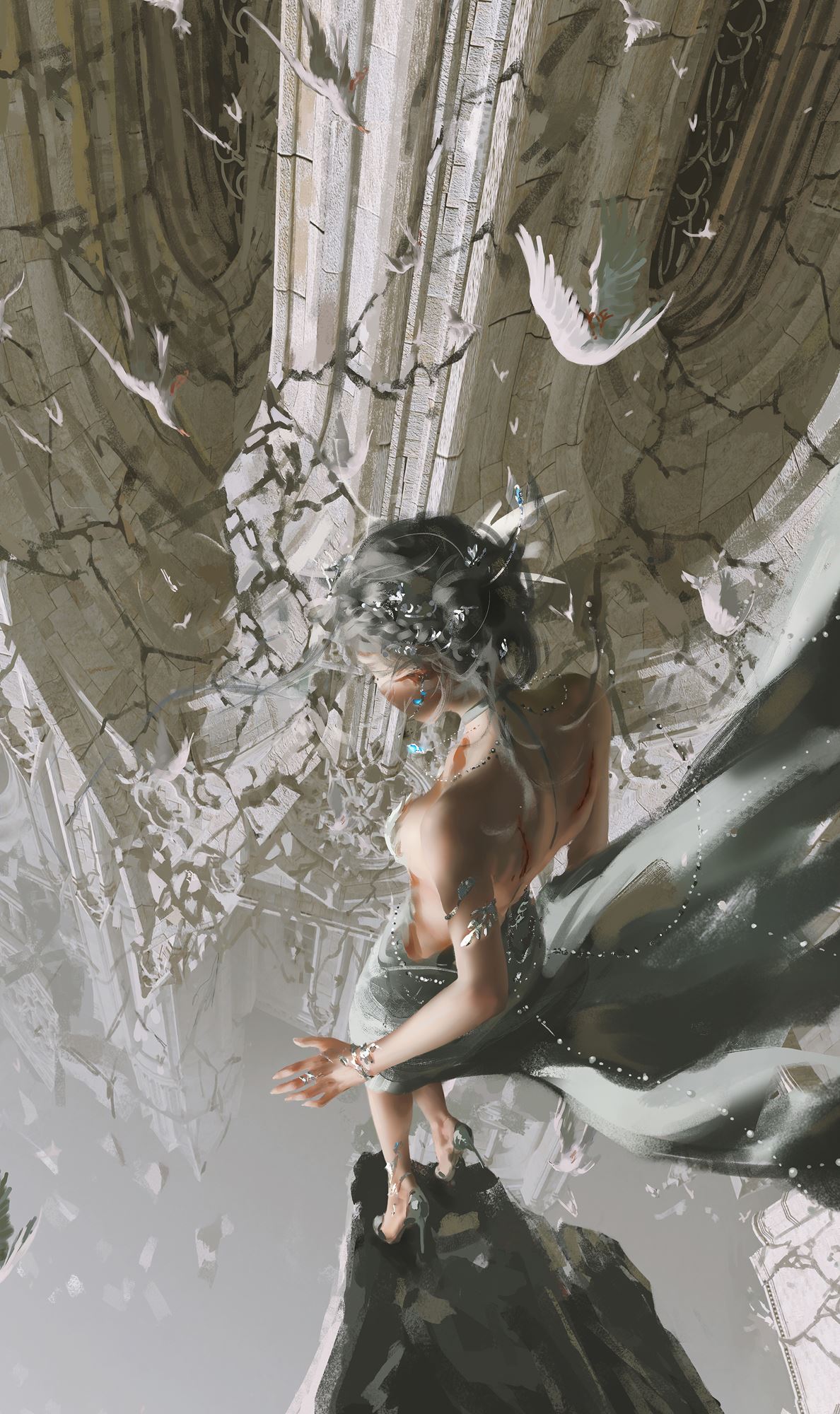 图片[48]-AI绘画 059 WLOP鬼刀二次元插画图集合集2023.01-05 [67P] – 速更版-美库