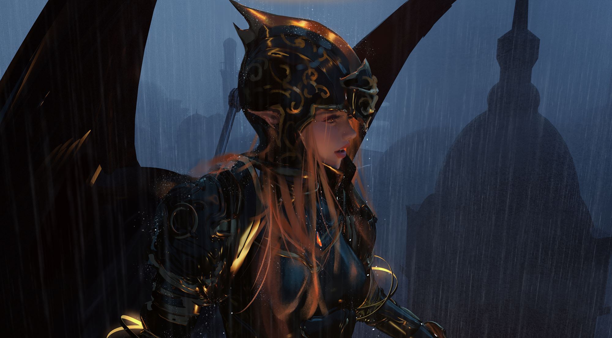 图片[67]-AI绘画 059 WLOP鬼刀二次元插画图集合集2023.01-05 [67P] – 速更版-美库