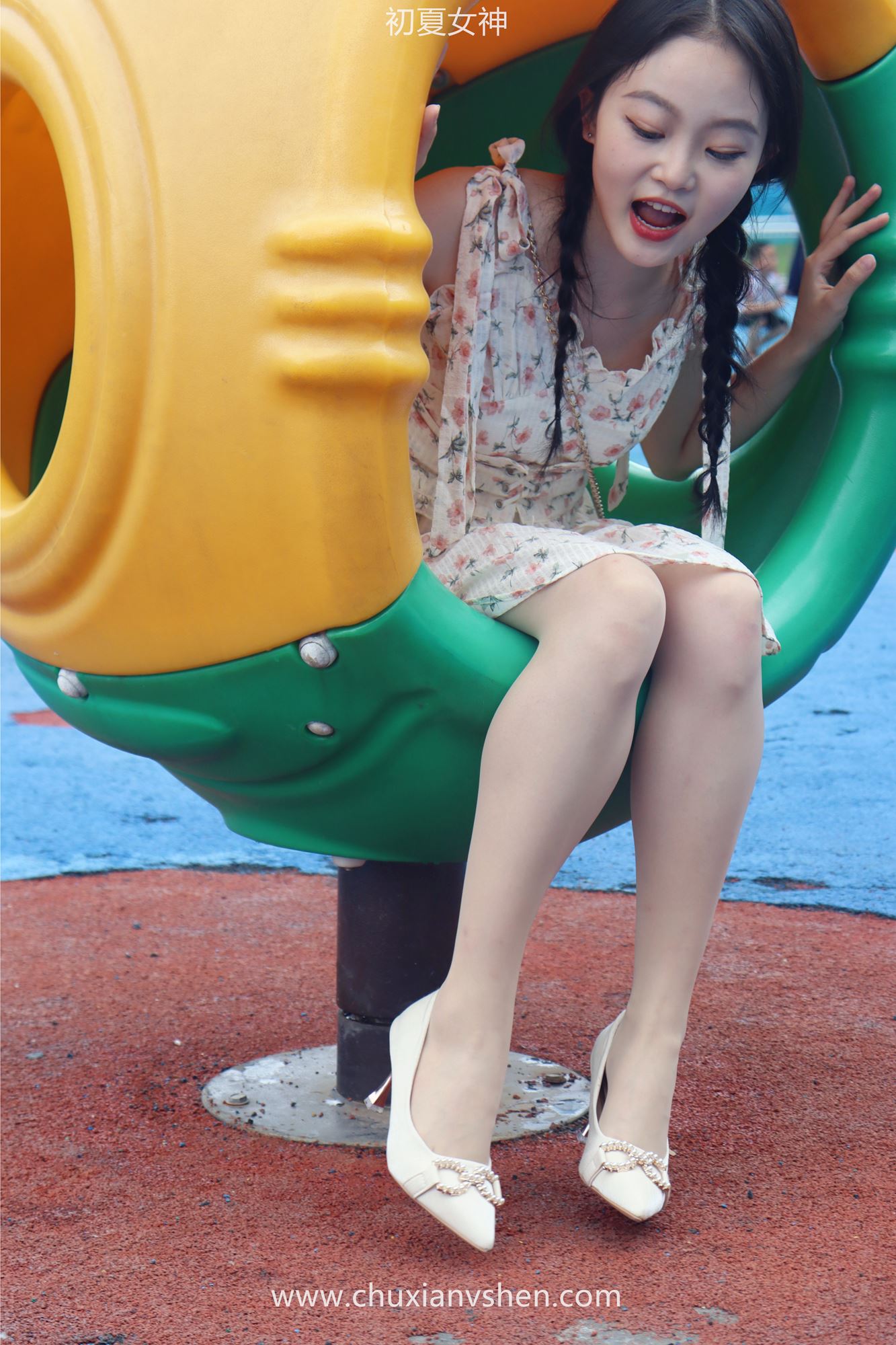 图片[19]-初夏女神 NO.050 双双 公园游玩[200P] – 速更版-美库