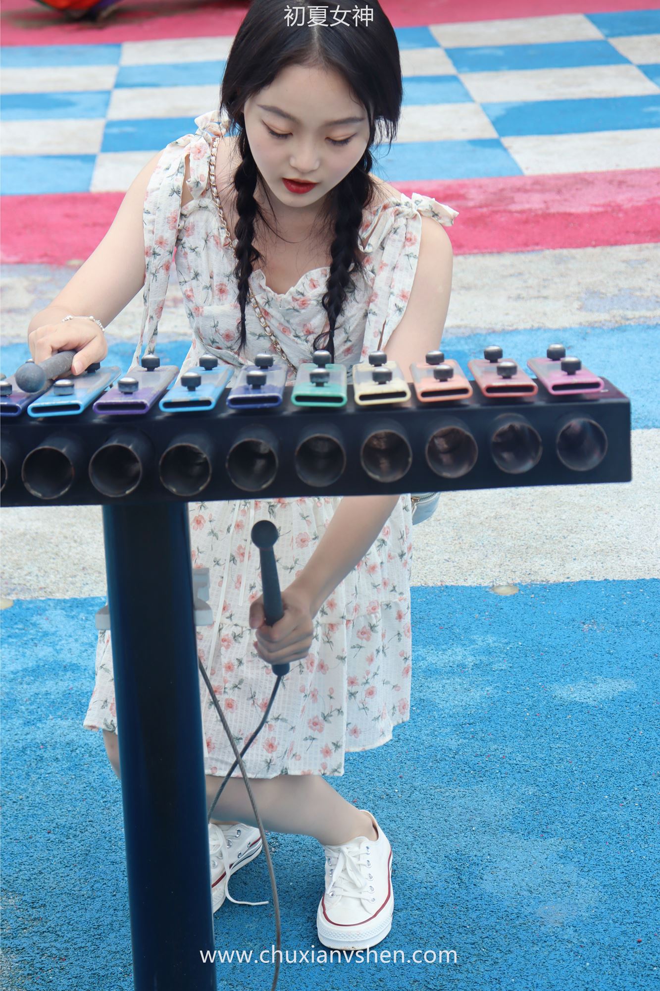 图片[31]-初夏女神 NO.050 双双 公园游玩[200P] – 速更版-美库