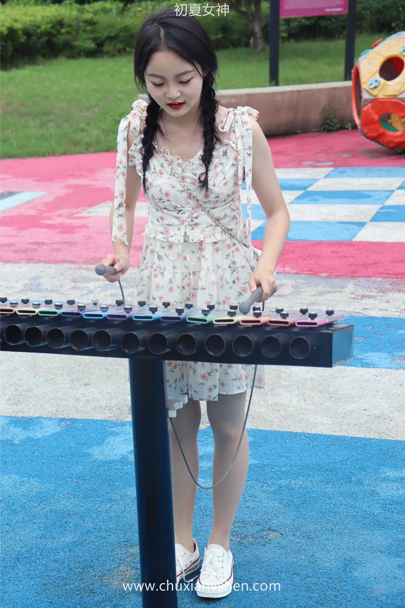 图片[32]-初夏女神 NO.050 双双 公园游玩[200P] – 速更版-美库