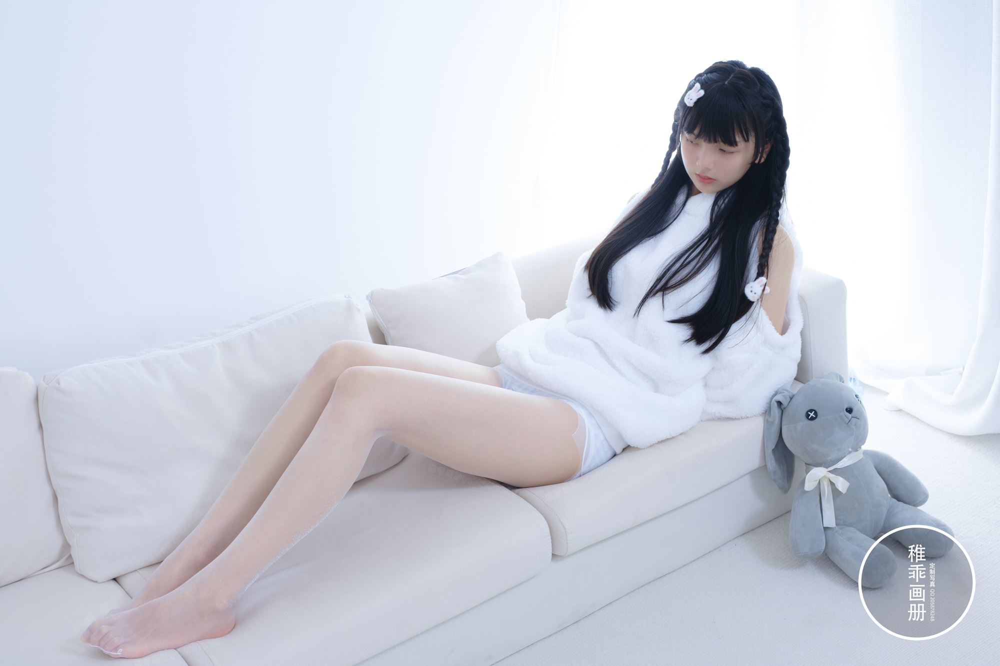 图片[19]-柴系小乖(稚乖画册) – 晴空 夜夜 白丝双马尾[69P] – 速更版-美库