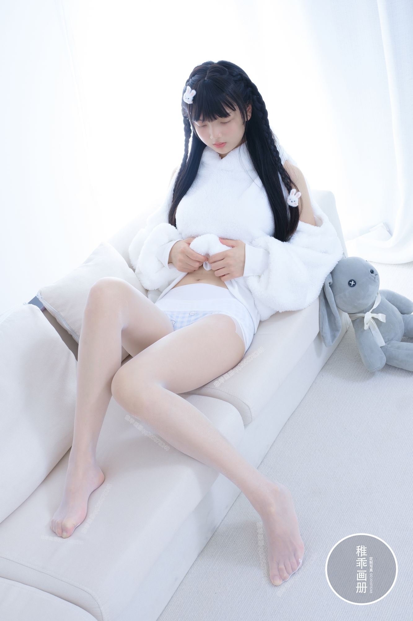 图片[20]-柴系小乖(稚乖画册) – 晴空 夜夜 白丝双马尾[69P] – 速更版-美库