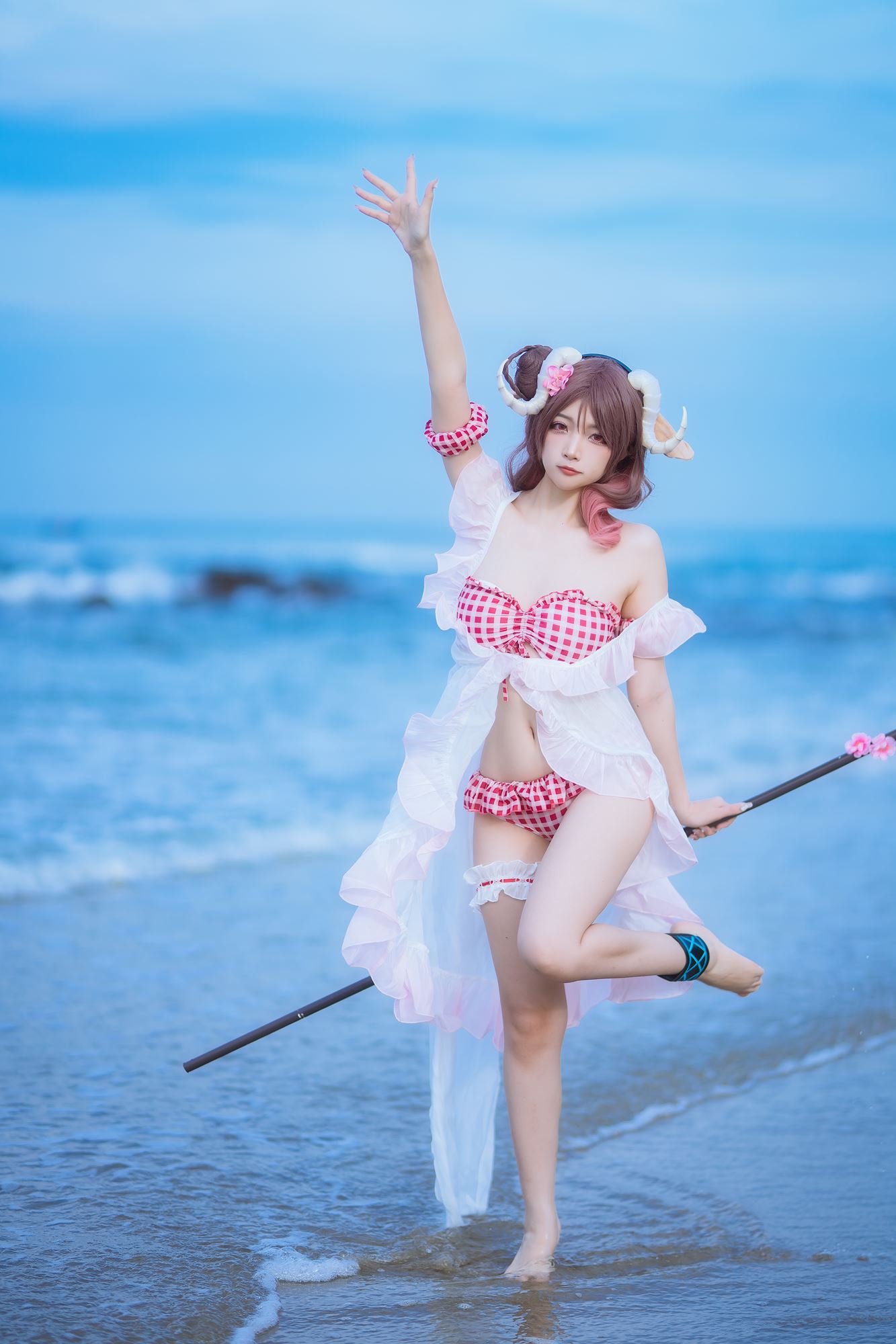 图片[17]-二佐Nisa – 泰拉夏日纪事 艾雅法拉泳装[34P] – 速更版-美库