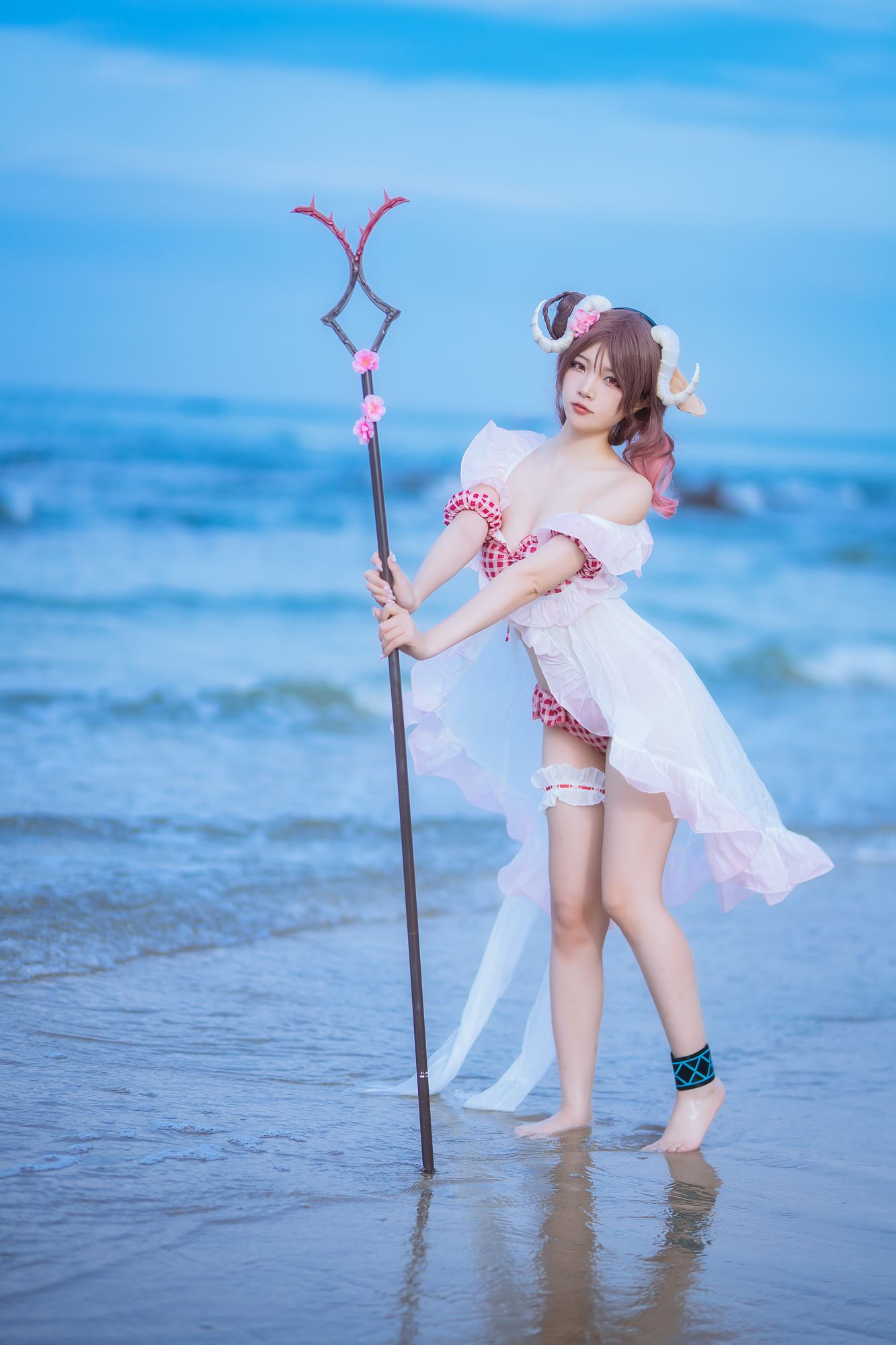 图片[19]-二佐Nisa – 泰拉夏日纪事 艾雅法拉泳装[34P] – 速更版-美库