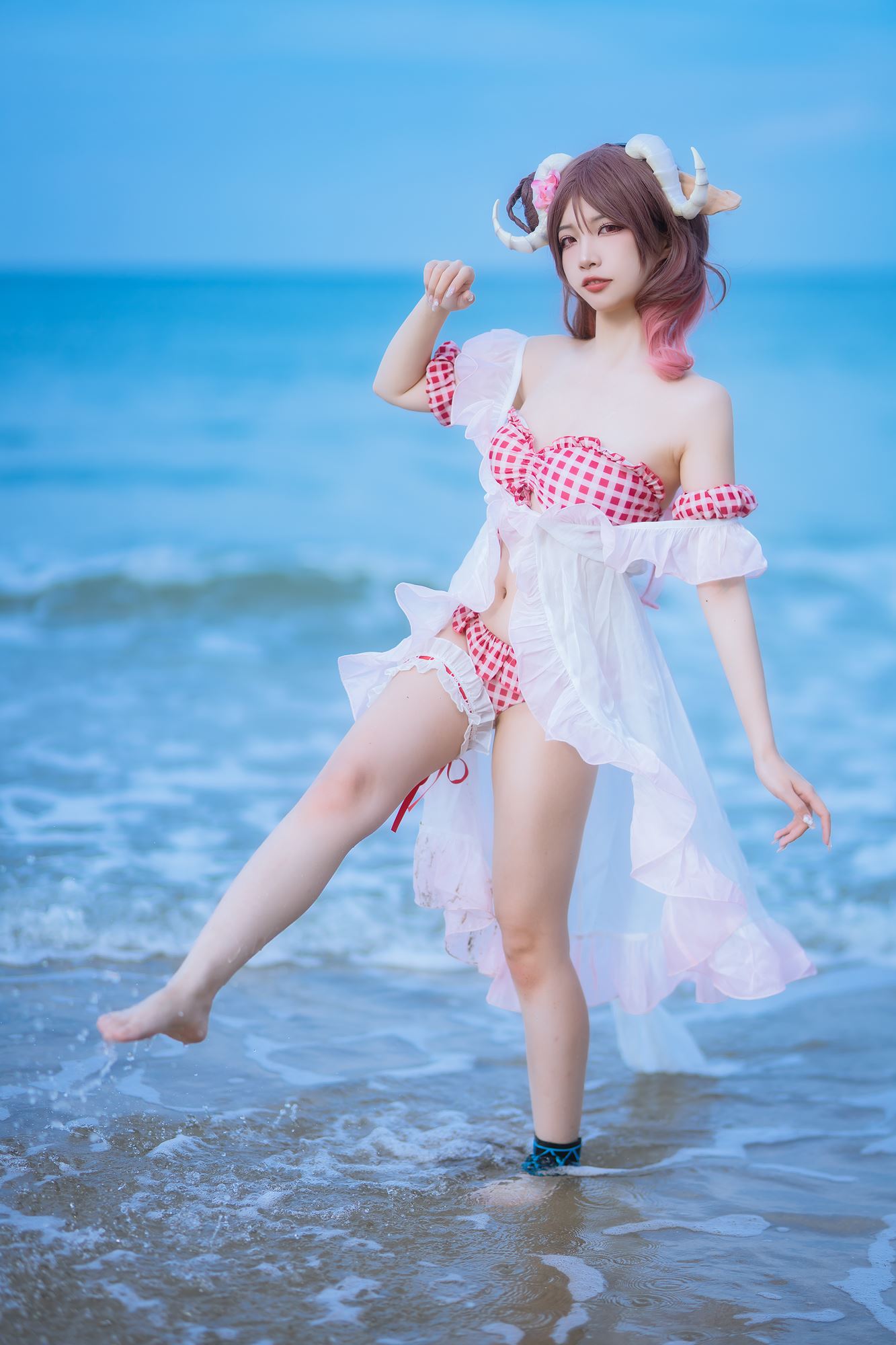 图片[21]-二佐Nisa – 泰拉夏日纪事 艾雅法拉泳装[34P] – 速更版-美库