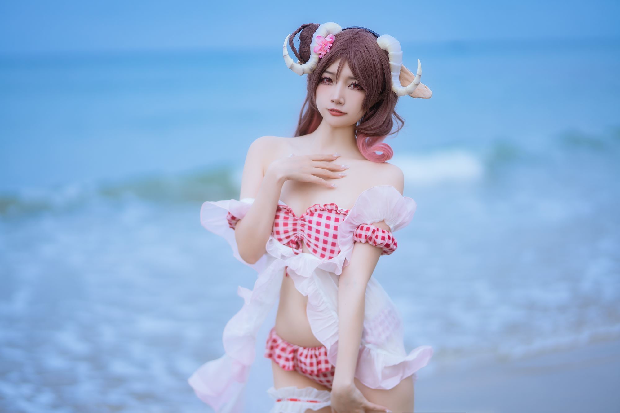 图片[23]-二佐Nisa – 泰拉夏日纪事 艾雅法拉泳装[34P] – 速更版-美库