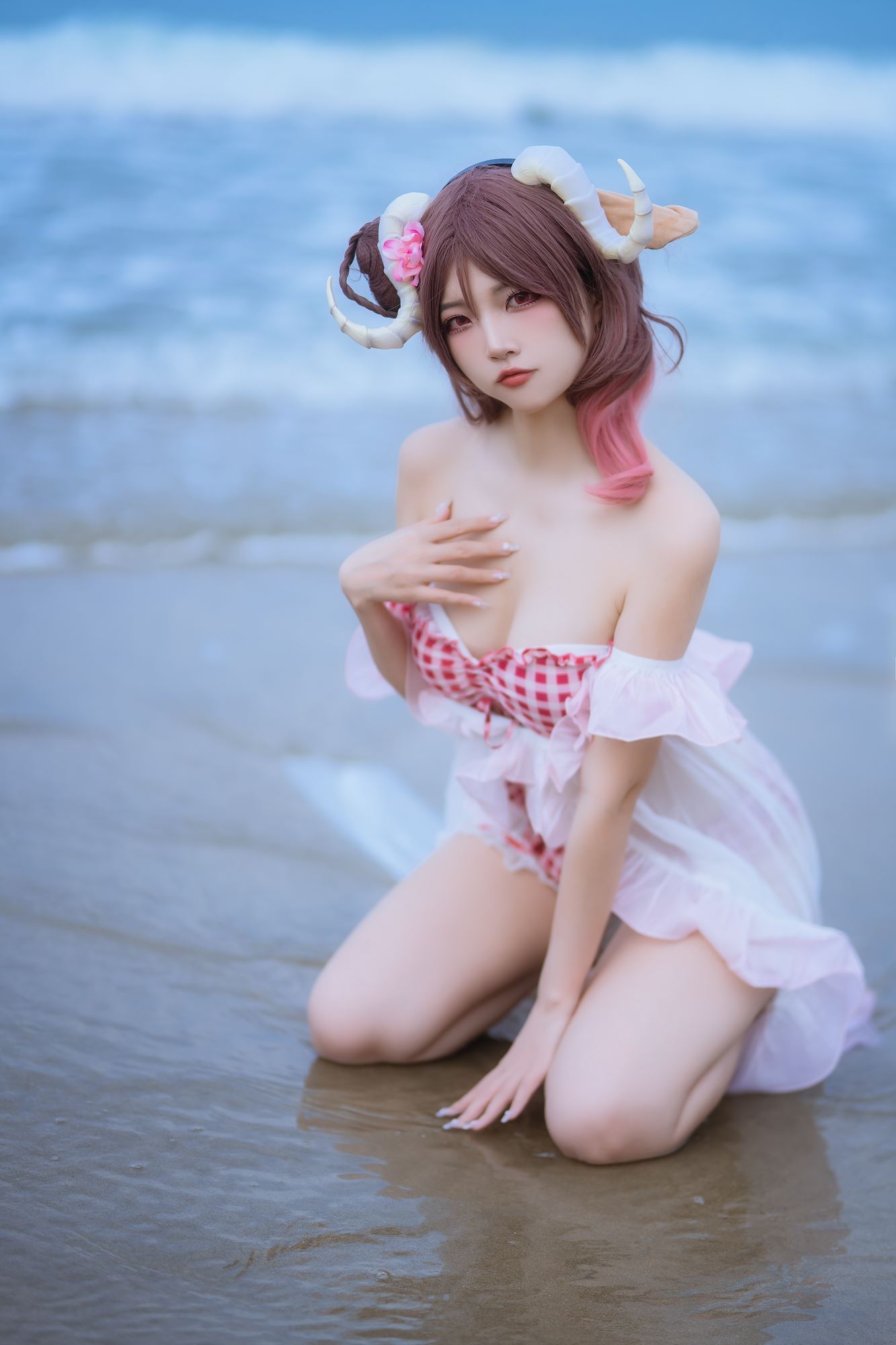 图片[31]-二佐Nisa – 泰拉夏日纪事 艾雅法拉泳装[34P] – 速更版-美库