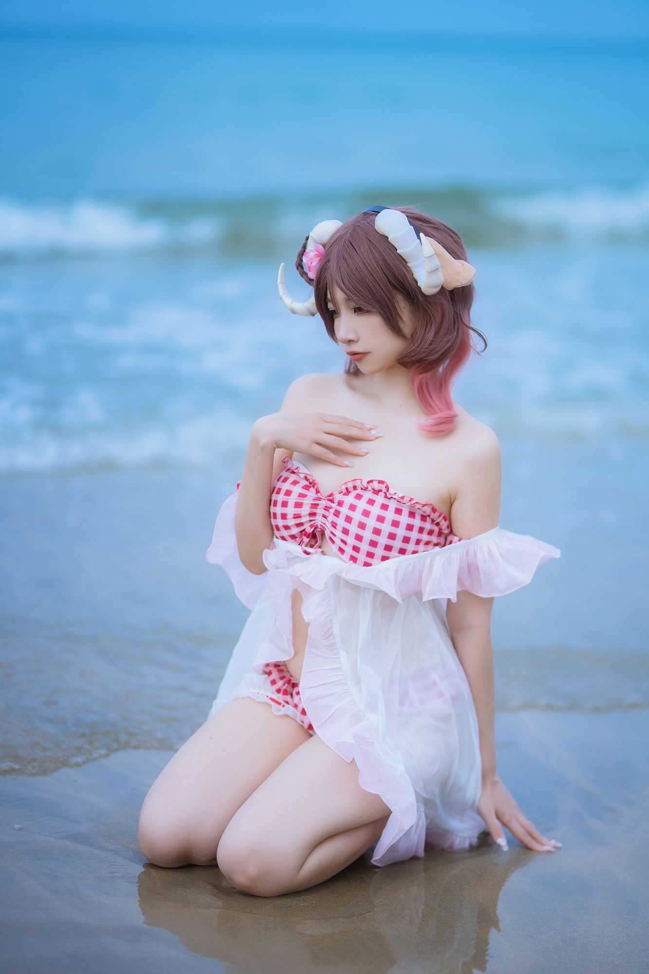 图片[35]-二佐Nisa – 泰拉夏日纪事 艾雅法拉泳装[34P] – 速更版-美库