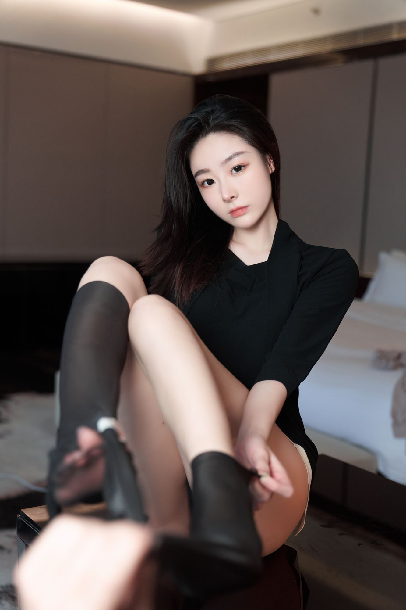 图片[23]-是小逗逗 – 超薄黑丝蕾丝 内内[59P] – 速更版-美库