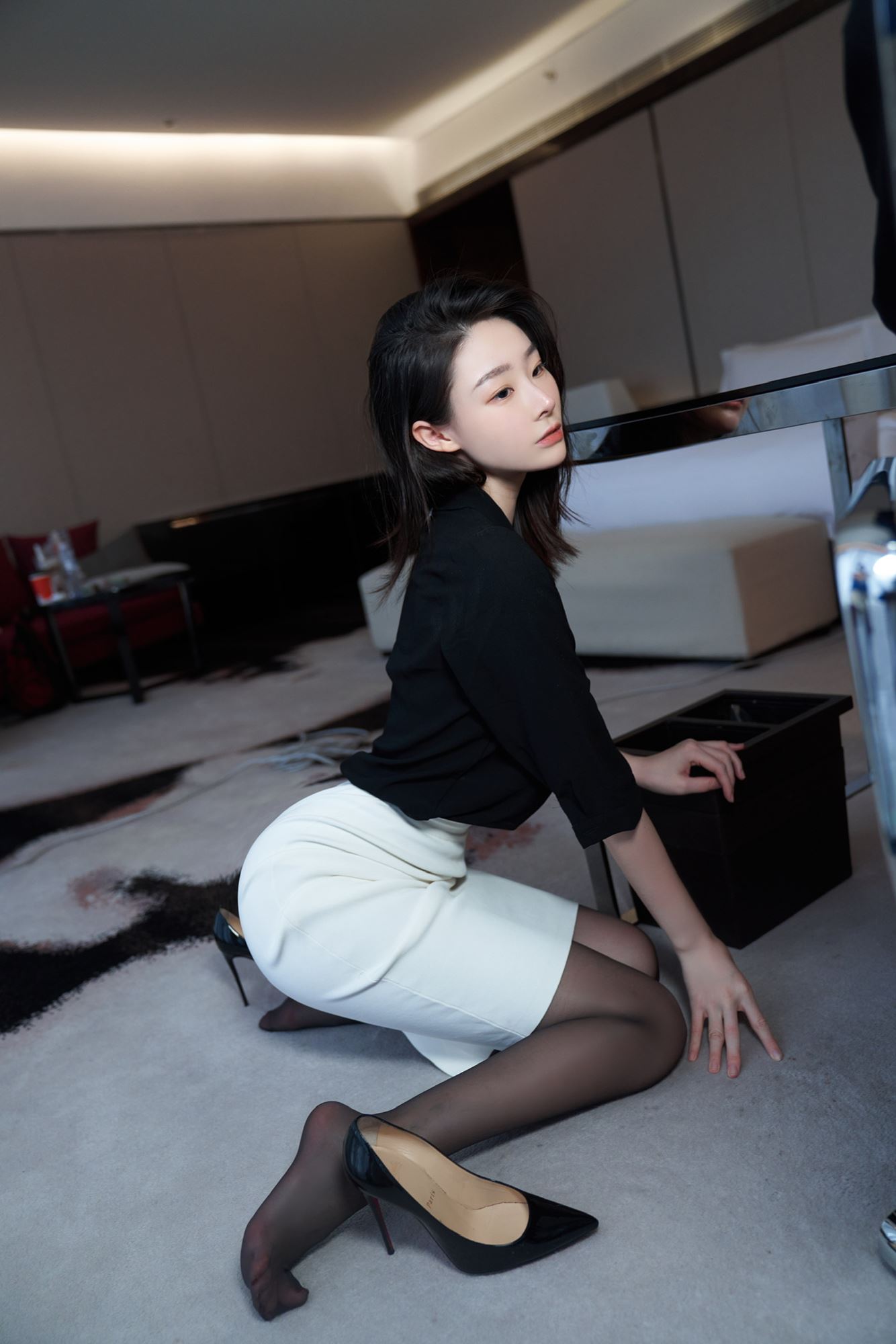 图片[29]-是小逗逗 – 超薄黑丝蕾丝 内内[59P] – 速更版-美库