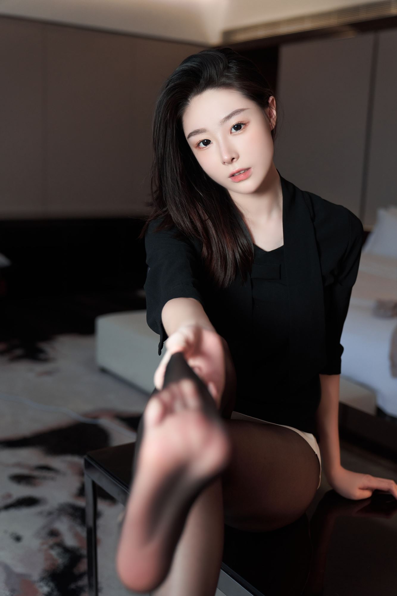 图片[50]-是小逗逗 – 超薄黑丝蕾丝 内内[59P] – 速更版-美库