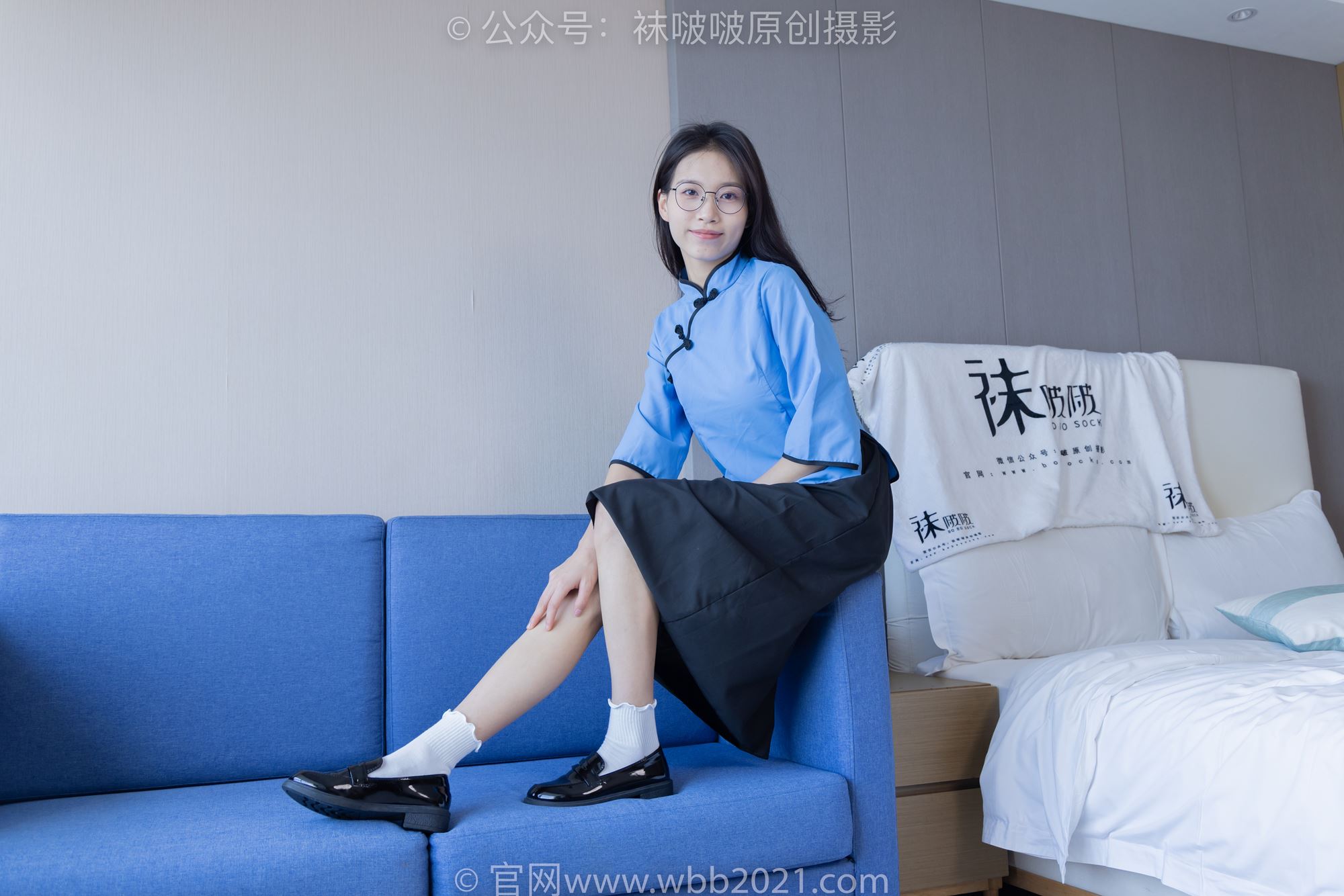 图片[19]-[BoBoSocks袜啵啵]NO.279 芝士-皮鞋、白棉袜、民国学生装[145P] – 速更版-美库