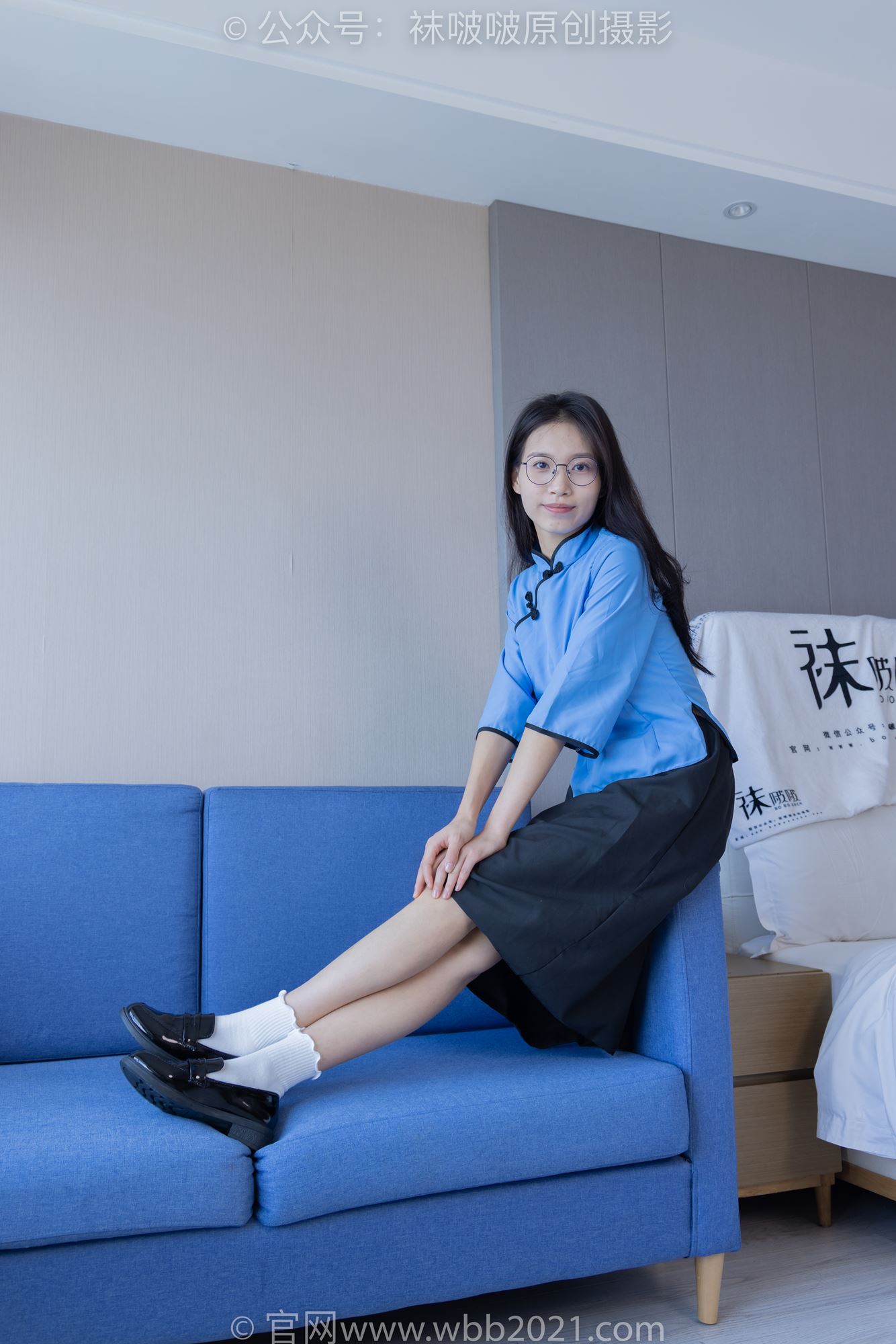 图片[22]-[BoBoSocks袜啵啵]NO.279 芝士-皮鞋、白棉袜、民国学生装[145P] – 速更版-美库