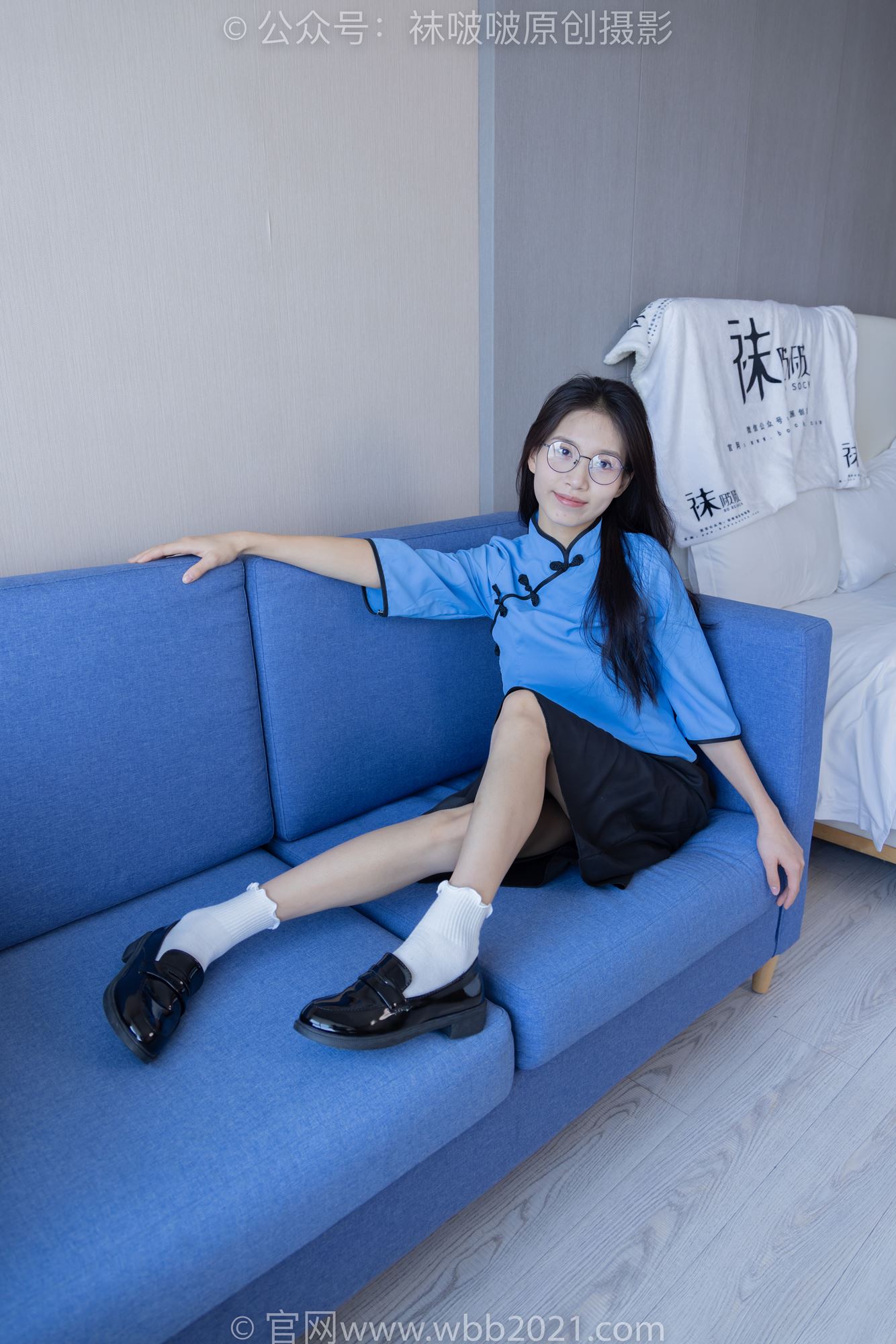 图片[51]-[BoBoSocks袜啵啵]NO.279 芝士-皮鞋、白棉袜、民国学生装[145P] – 速更版-美库