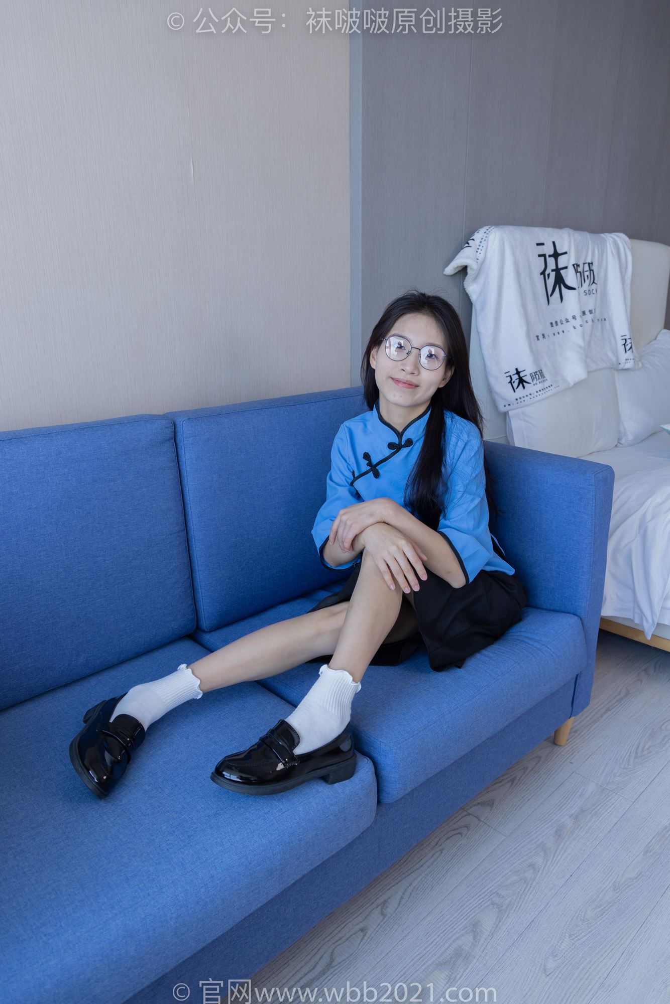 图片[52]-[BoBoSocks袜啵啵]NO.279 芝士-皮鞋、白棉袜、民国学生装[145P] – 速更版-美库