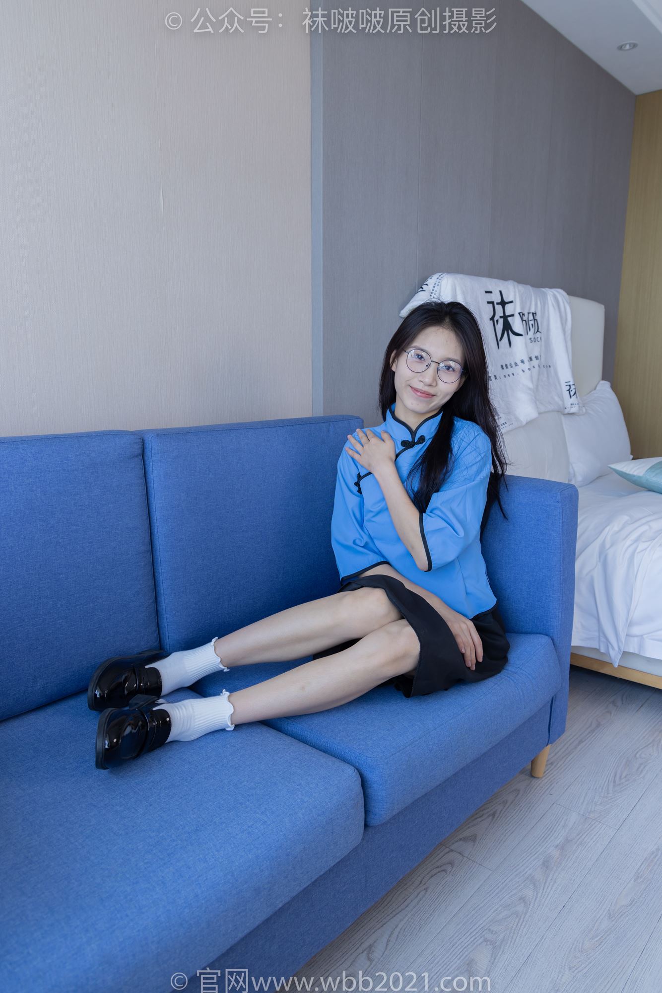 图片[55]-[BoBoSocks袜啵啵]NO.279 芝士-皮鞋、白棉袜、民国学生装[145P] – 速更版-美库