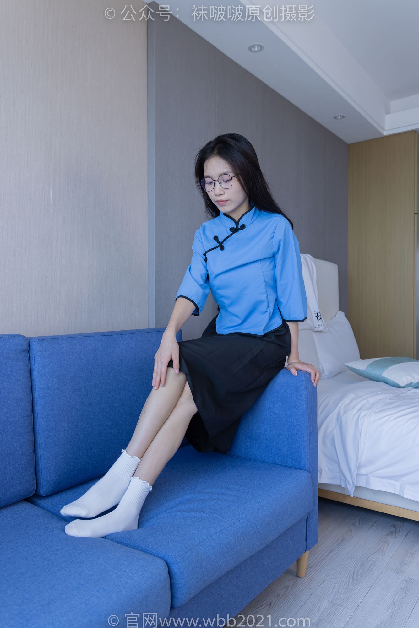 图片[69]-[BoBoSocks袜啵啵]NO.279 芝士-皮鞋、白棉袜、民国学生装[145P] – 速更版-美库