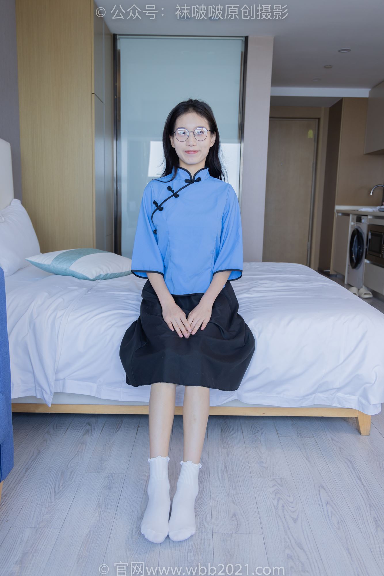 图片[77]-[BoBoSocks袜啵啵]NO.279 芝士-皮鞋、白棉袜、民国学生装[145P] – 速更版-美库