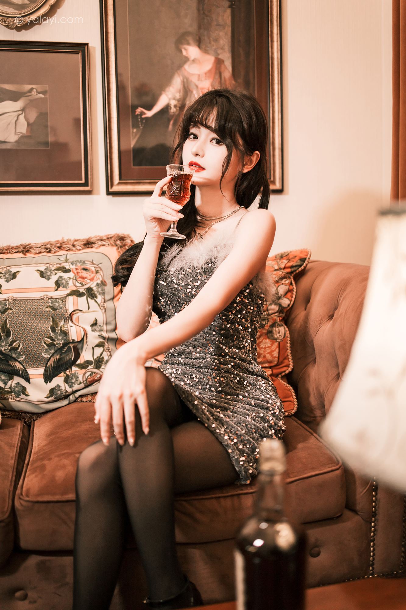 图片[16]-[YALAYI雅拉伊]2023.04.07 NO.1022 优雅的小黑裙 小亭[45+1P] – 速更版-美库