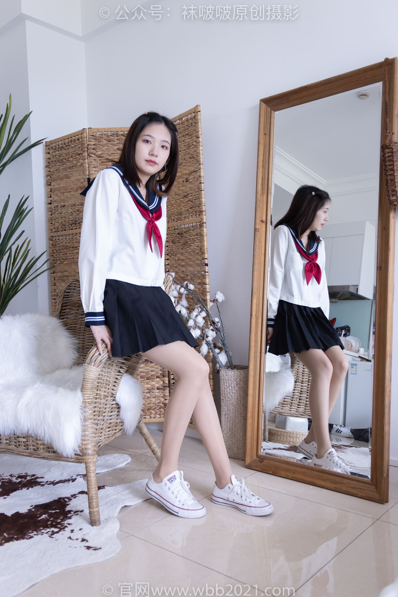 图片[22]-[BoBoSocks袜啵啵]NO.281 小甜豆-两双板鞋、肉丝[145P] – 速更版-美库