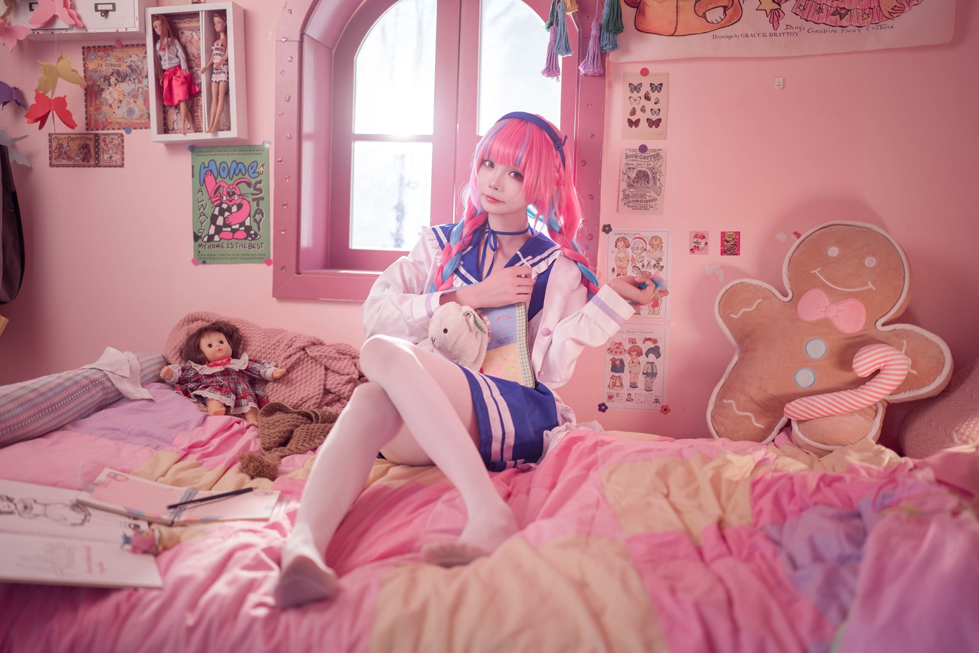 图片[19]-艾西aiwest  – 湊阿库娅 私服[55P] – 速更版-美库