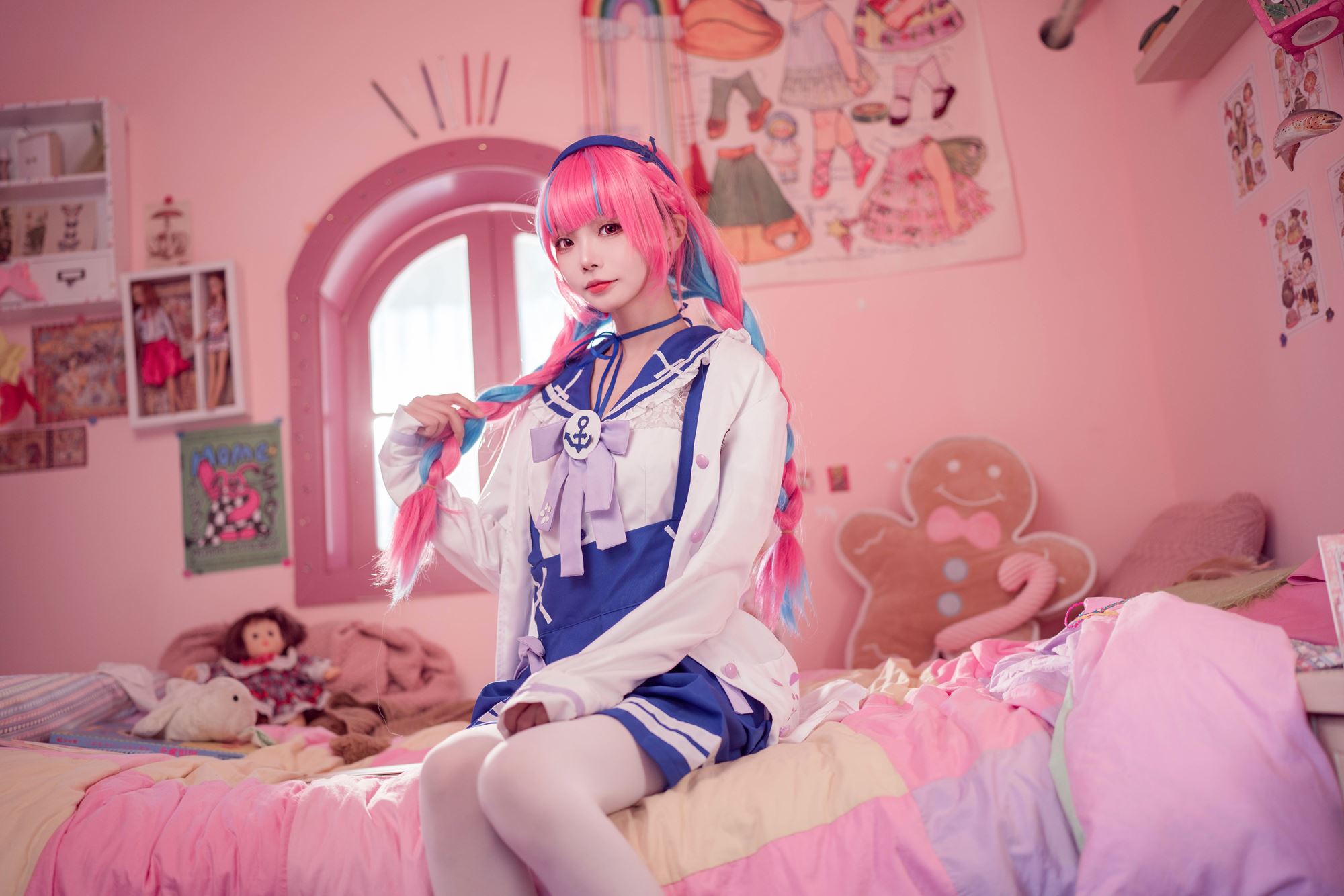 图片[32]-艾西aiwest  – 湊阿库娅 私服[55P] – 速更版-美库