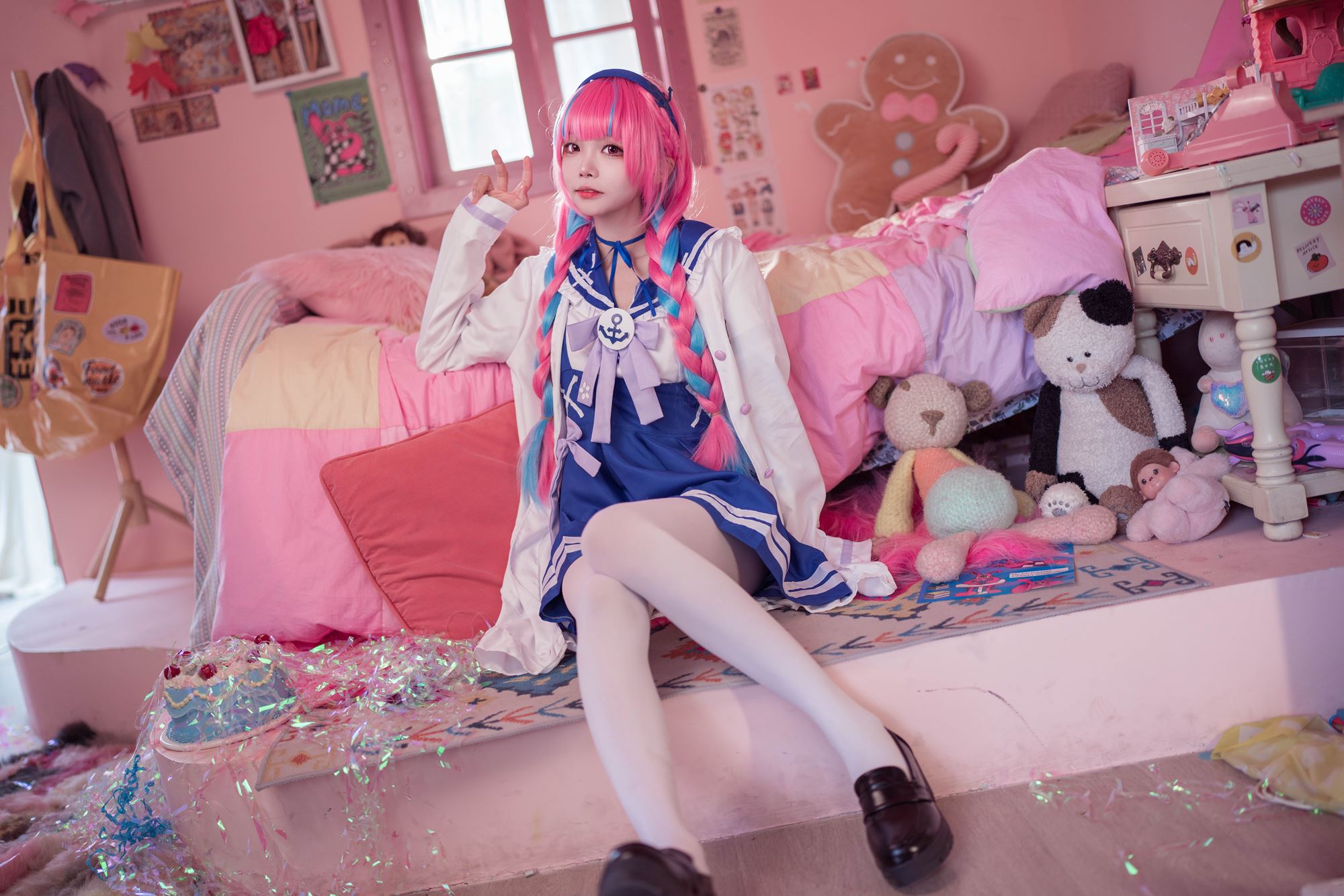 图片[53]-艾西aiwest  – 湊阿库娅 私服[55P] – 速更版-美库