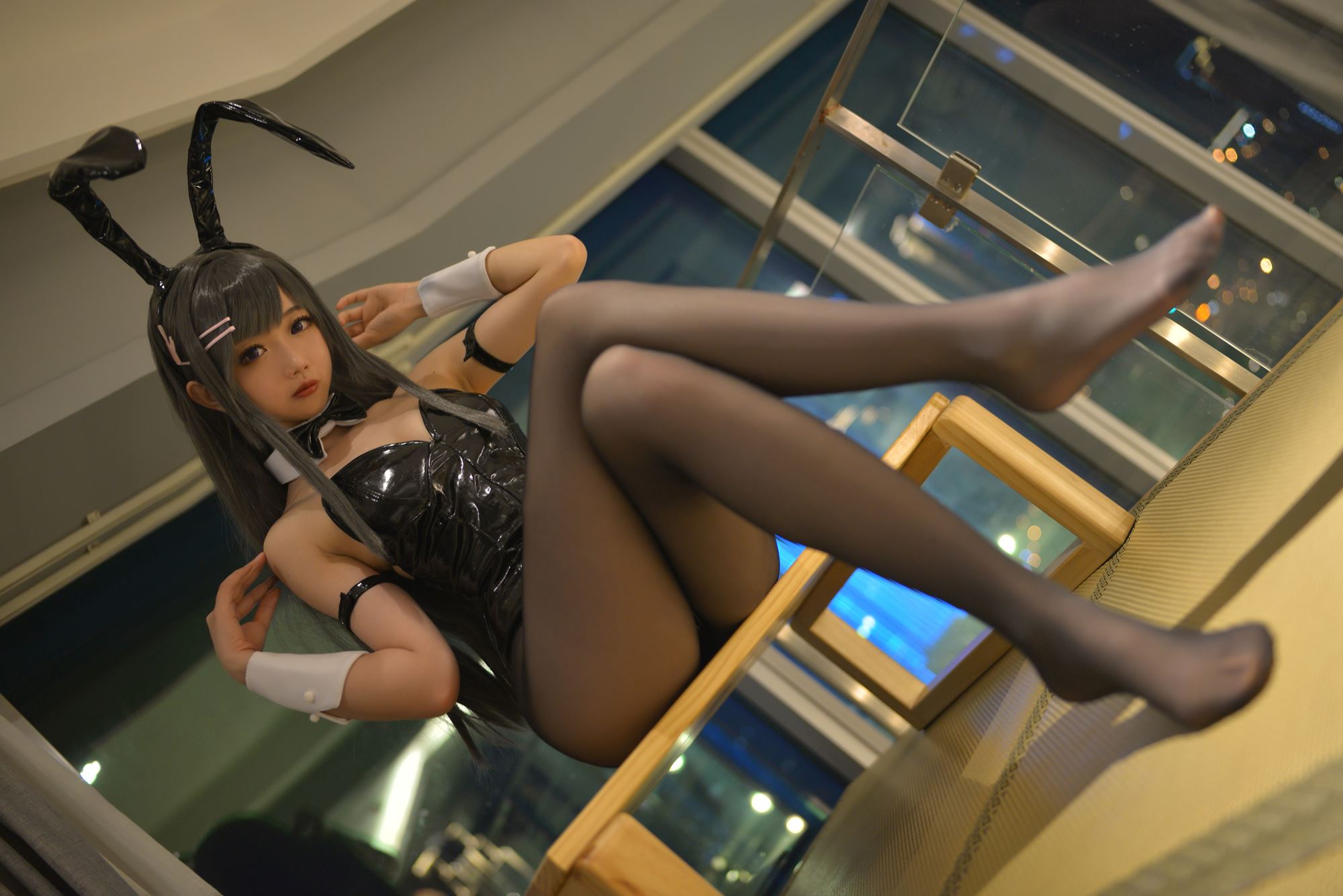 图片[40]-雪琪  – 麻衣制服兔女郎[44P] – 速更版-美库