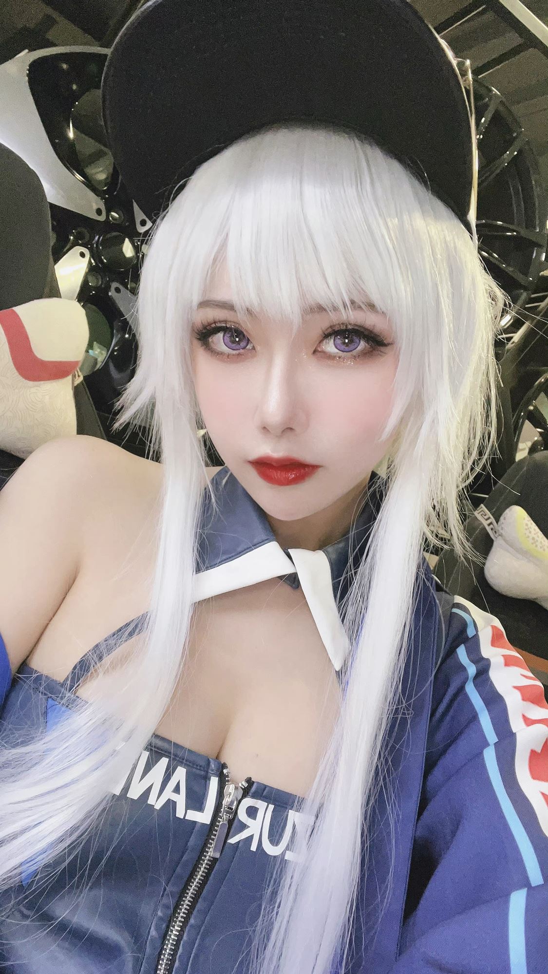 图片[10]-瓜希酱 & Momoko葵葵 碧蓝航线-欧根&企业-赛车女郎[58P] – 速更版-美库