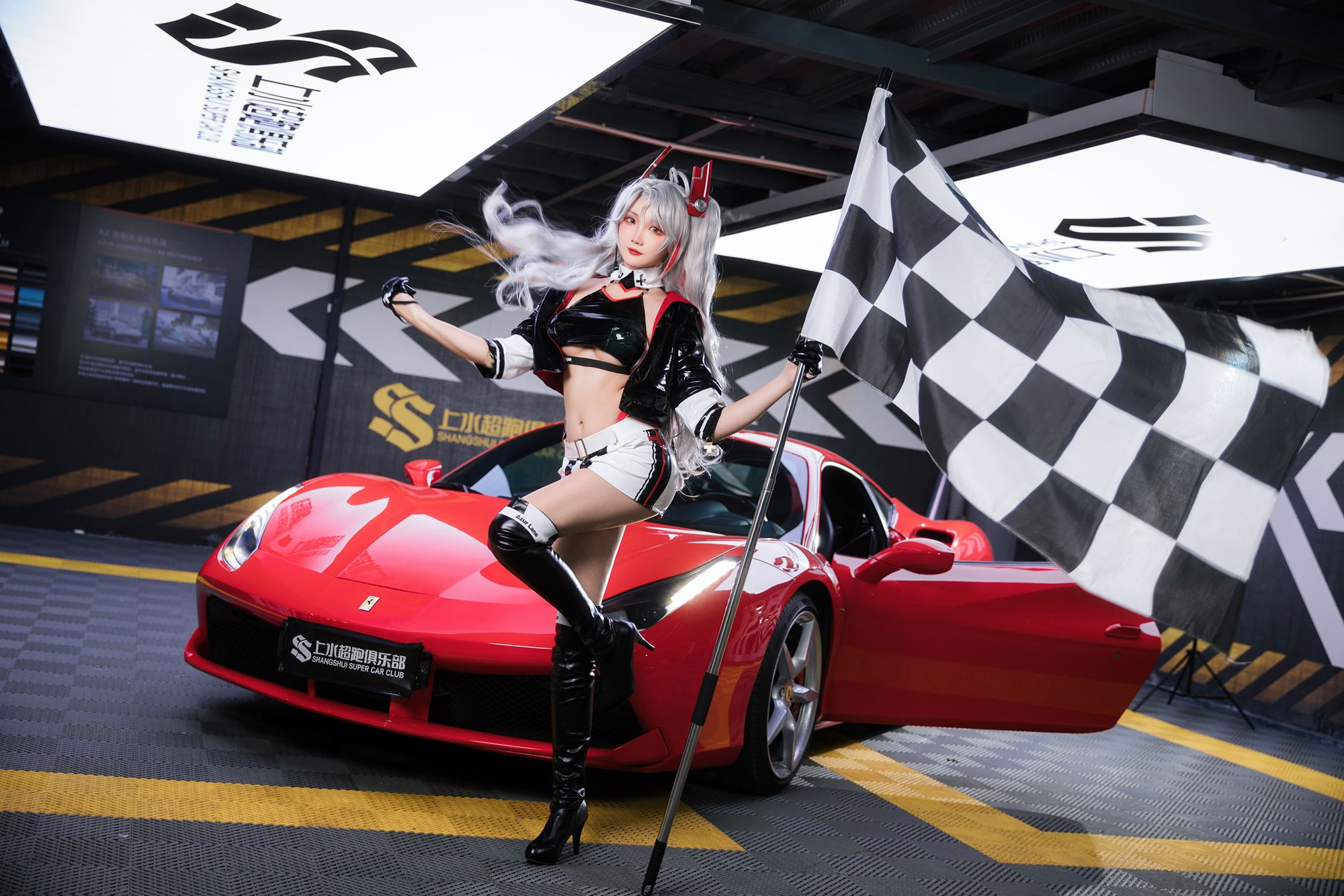 图片[17]-瓜希酱 & Momoko葵葵 碧蓝航线-欧根&企业-赛车女郎[58P] – 速更版-美库