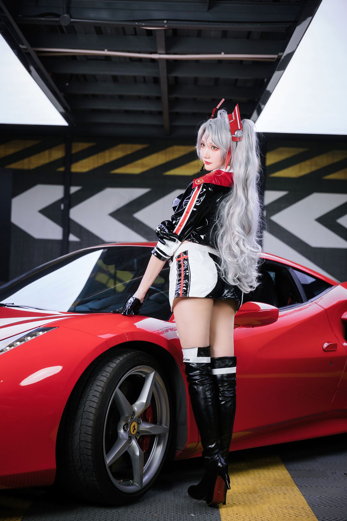 图片[26]-瓜希酱 & Momoko葵葵 碧蓝航线-欧根&企业-赛车女郎[58P] – 速更版-美库