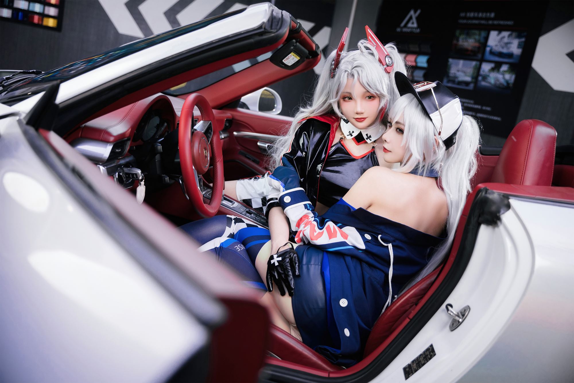 图片[30]-瓜希酱 & Momoko葵葵 碧蓝航线-欧根&企业-赛车女郎[58P] – 速更版-美库
