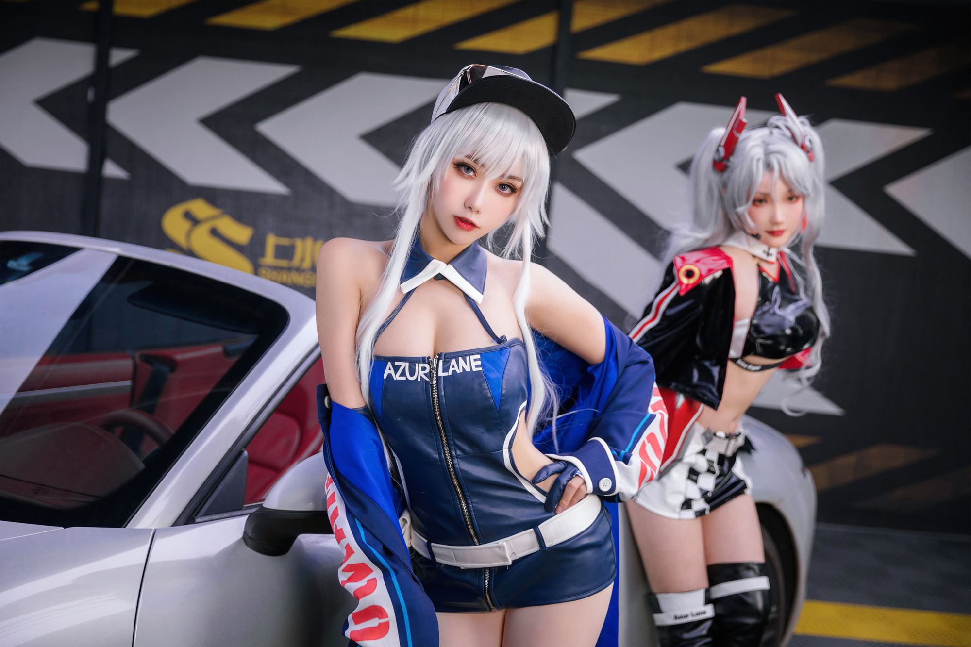 图片[35]-瓜希酱 & Momoko葵葵 碧蓝航线-欧根&企业-赛车女郎[58P] – 速更版-美库