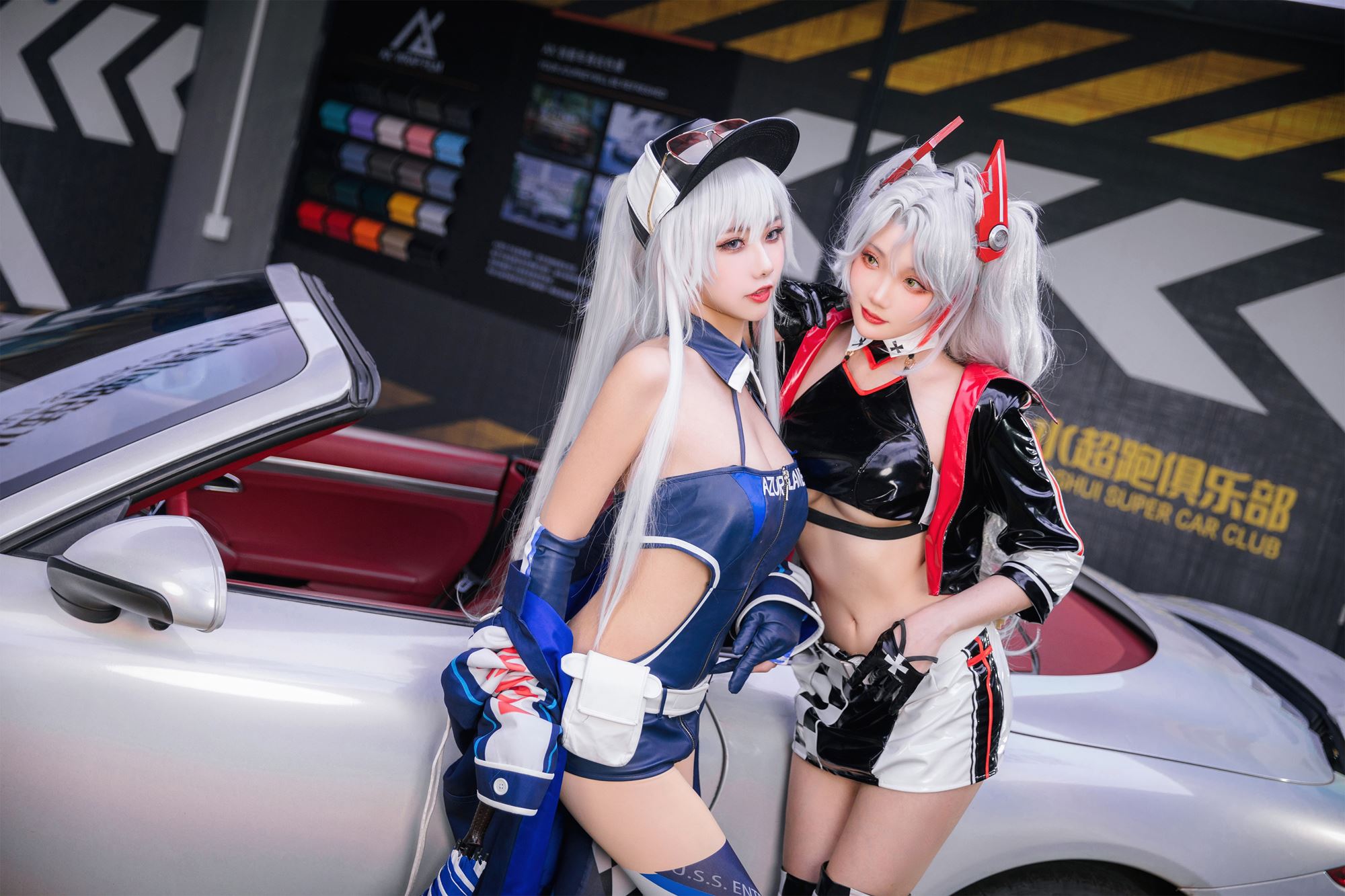 图片[36]-瓜希酱 & Momoko葵葵 碧蓝航线-欧根&企业-赛车女郎[58P] – 速更版-美库