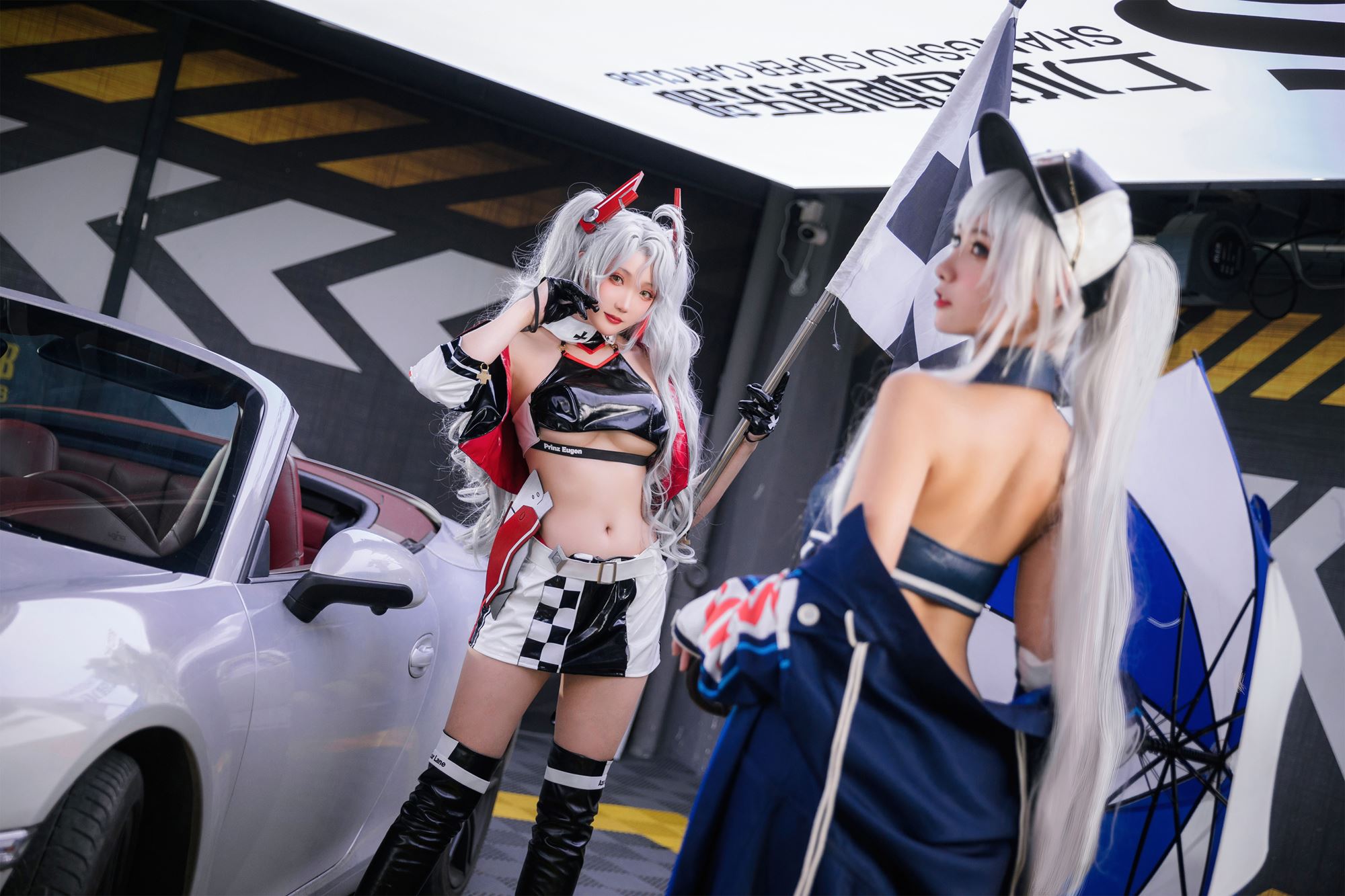 图片[37]-瓜希酱 & Momoko葵葵 碧蓝航线-欧根&企业-赛车女郎[58P] – 速更版-美库
