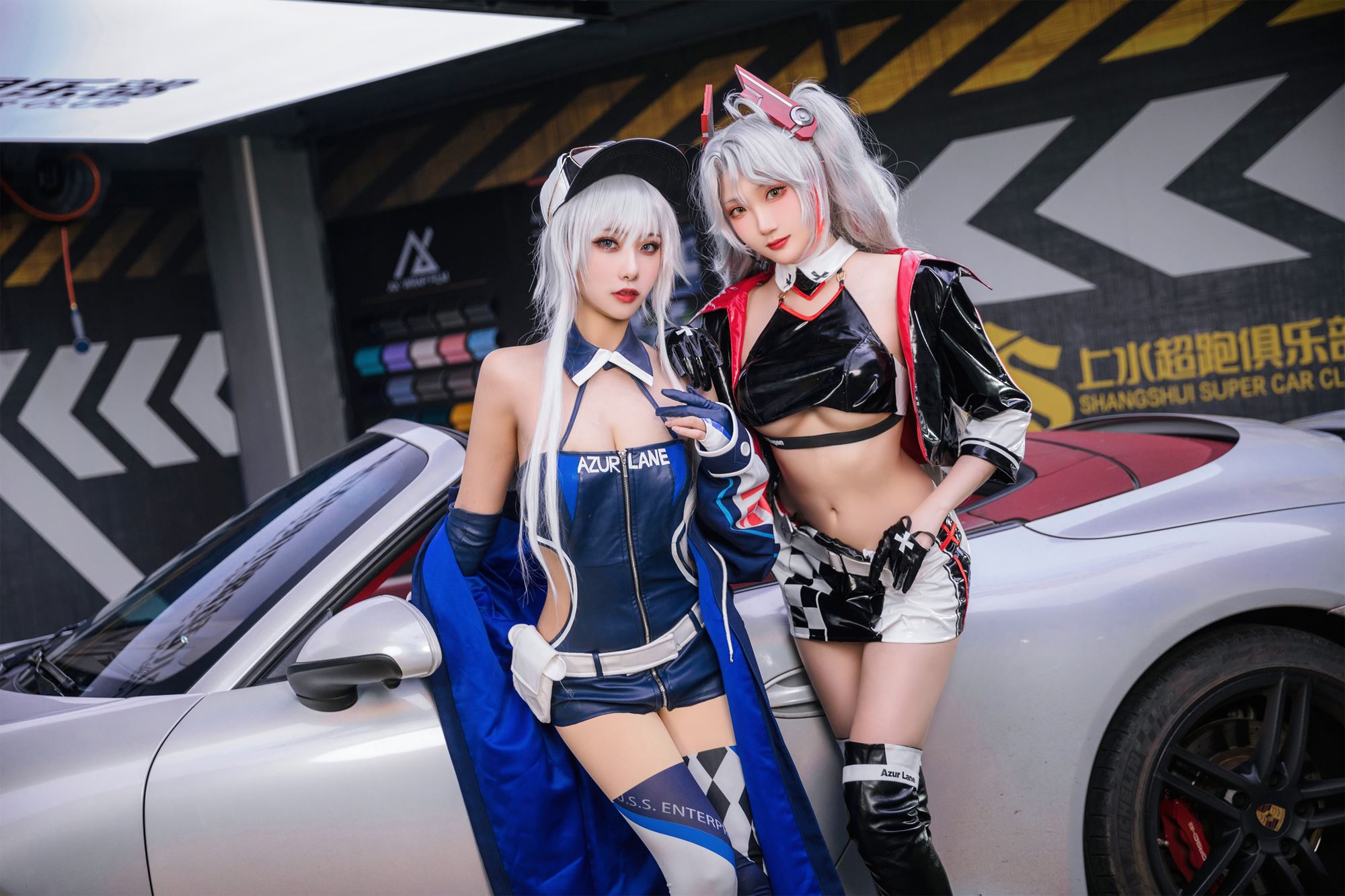 图片[38]-瓜希酱 & Momoko葵葵 碧蓝航线-欧根&企业-赛车女郎[58P] – 速更版-美库