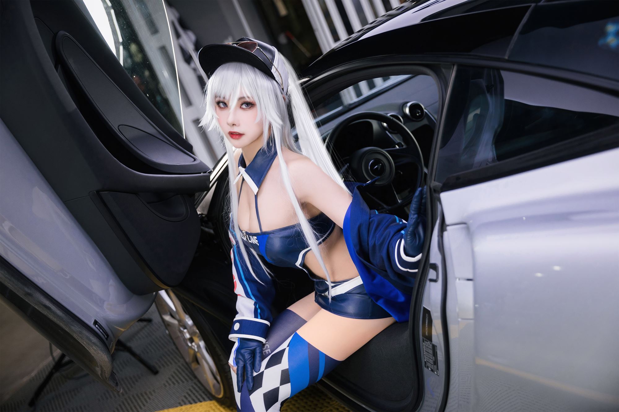 图片[41]-瓜希酱 & Momoko葵葵 碧蓝航线-欧根&企业-赛车女郎[58P] – 速更版-美库