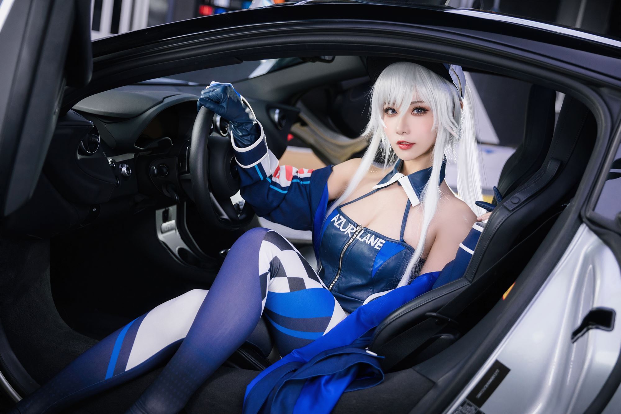 图片[42]-瓜希酱 & Momoko葵葵 碧蓝航线-欧根&企业-赛车女郎[58P] – 速更版-美库