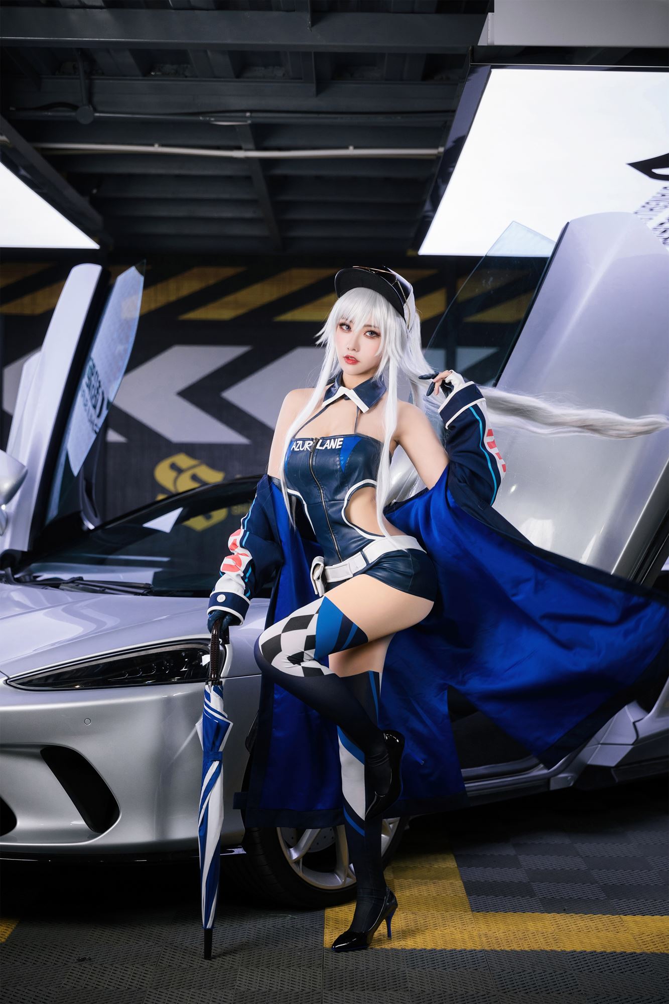 图片[43]-瓜希酱 & Momoko葵葵 碧蓝航线-欧根&企业-赛车女郎[58P] – 速更版-美库