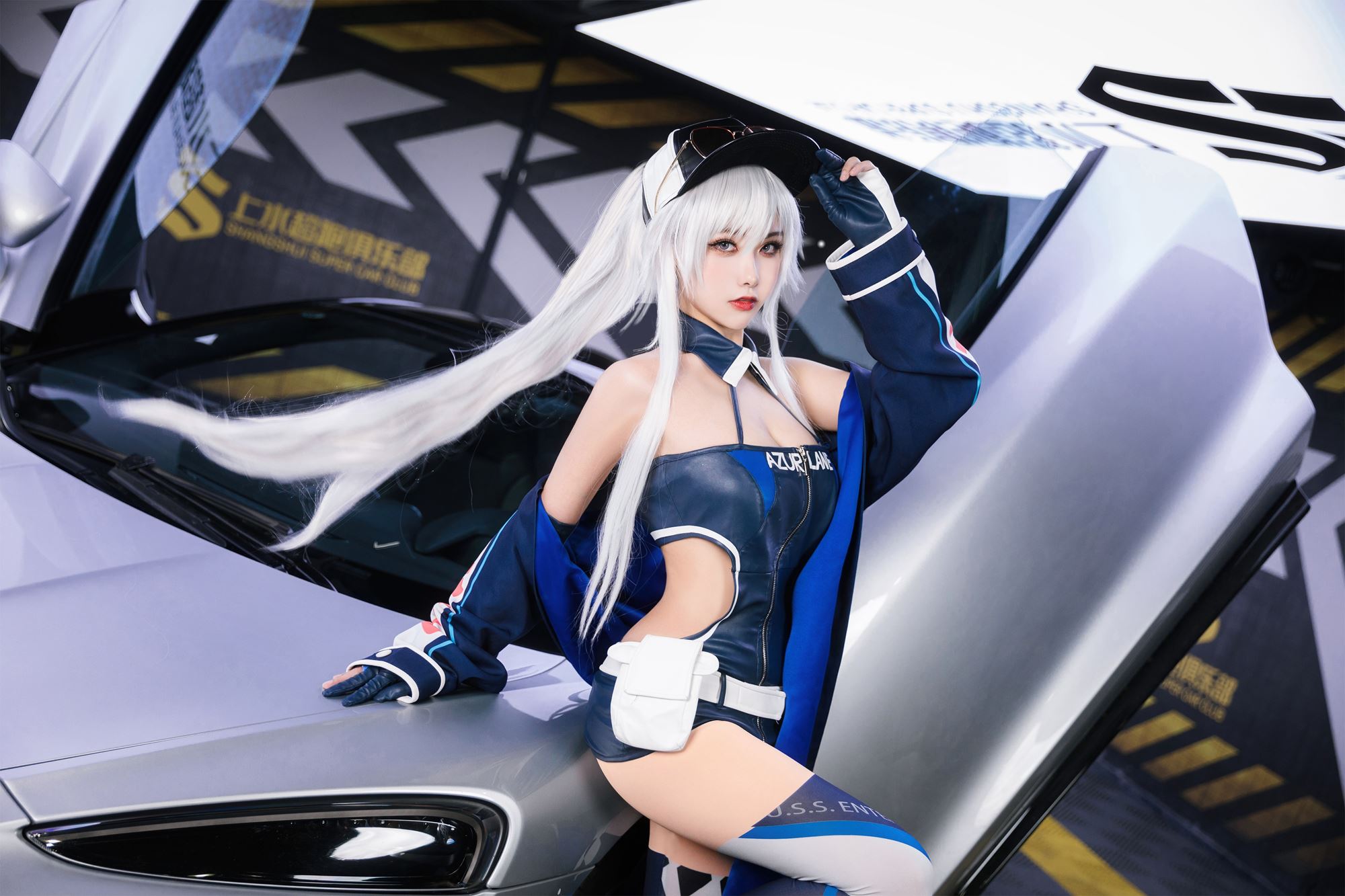 图片[44]-瓜希酱 & Momoko葵葵 碧蓝航线-欧根&企业-赛车女郎[58P] – 速更版-美库