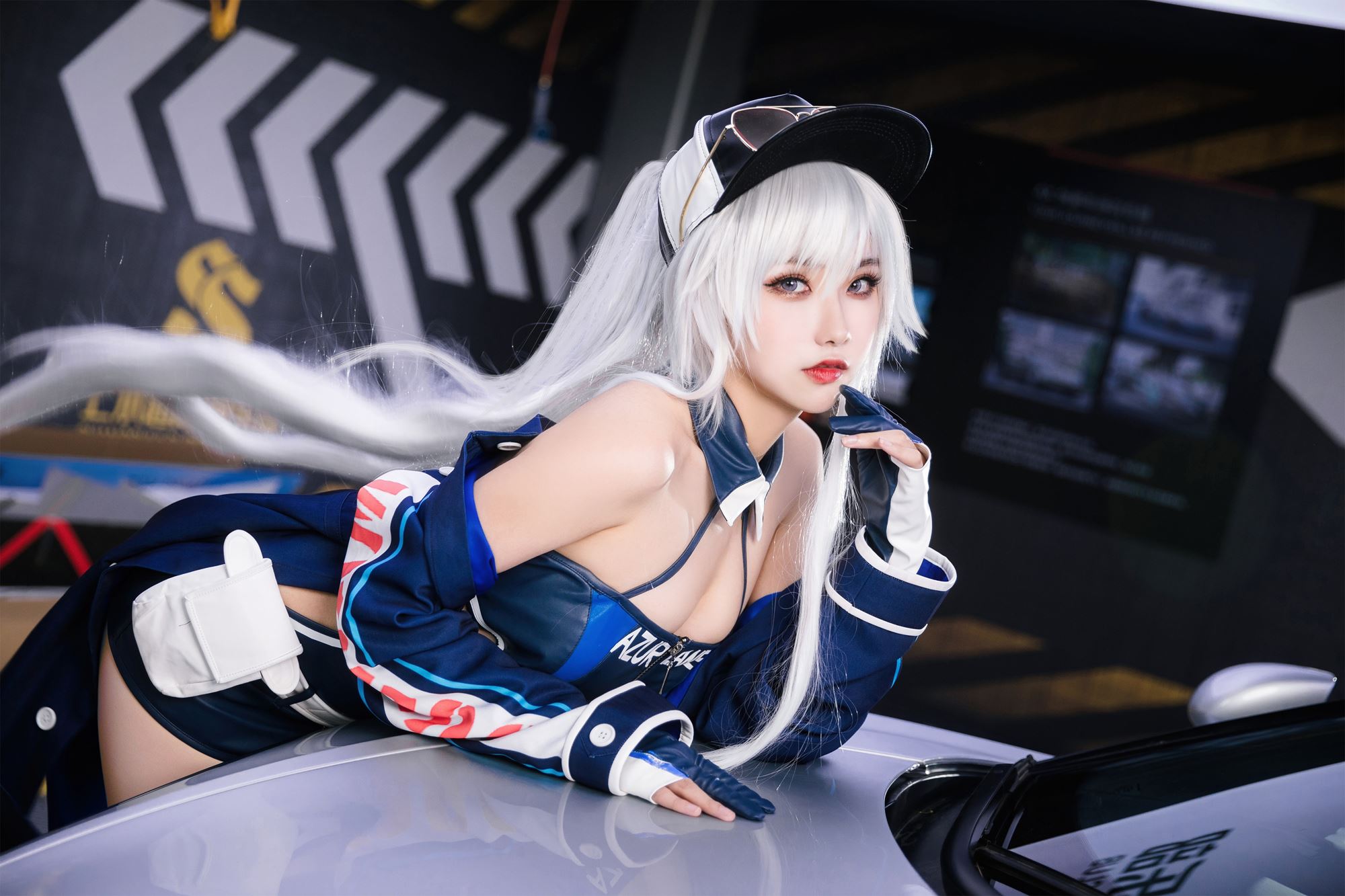 图片[46]-瓜希酱 & Momoko葵葵 碧蓝航线-欧根&企业-赛车女郎[58P] – 速更版-美库