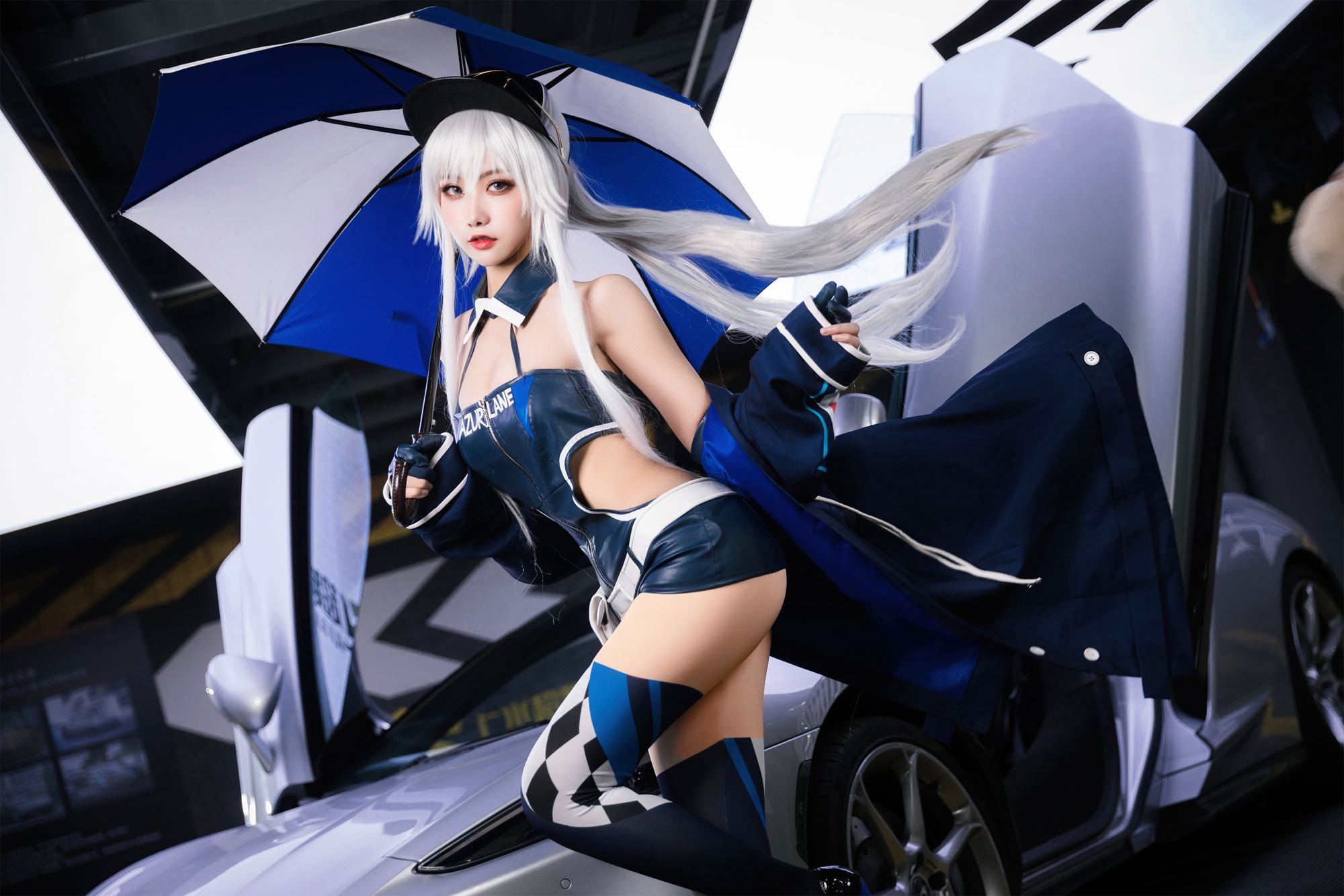 图片[48]-瓜希酱 & Momoko葵葵 碧蓝航线-欧根&企业-赛车女郎[58P] – 速更版-美库