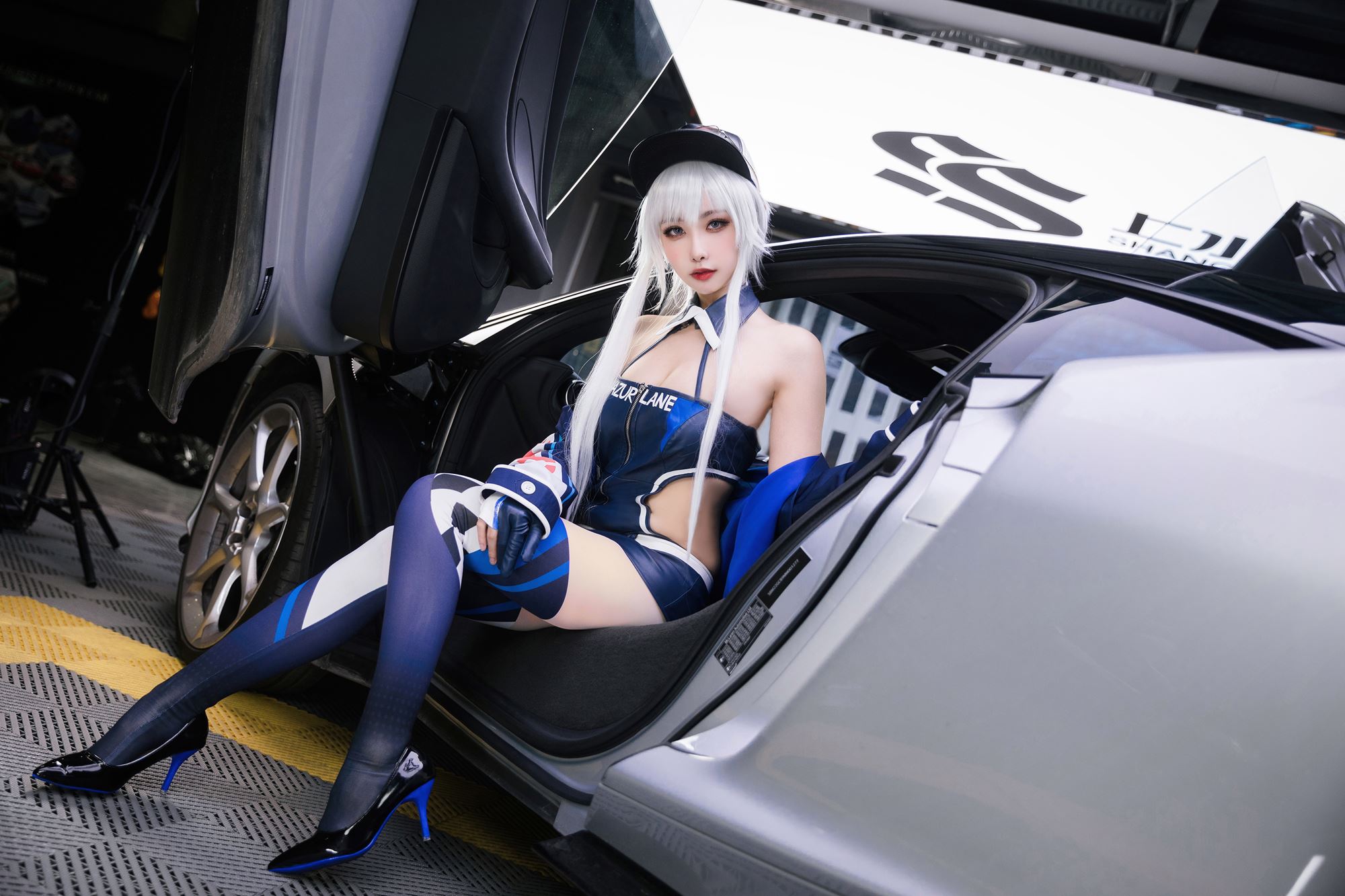 图片[50]-瓜希酱 & Momoko葵葵 碧蓝航线-欧根&企业-赛车女郎[58P] – 速更版-美库