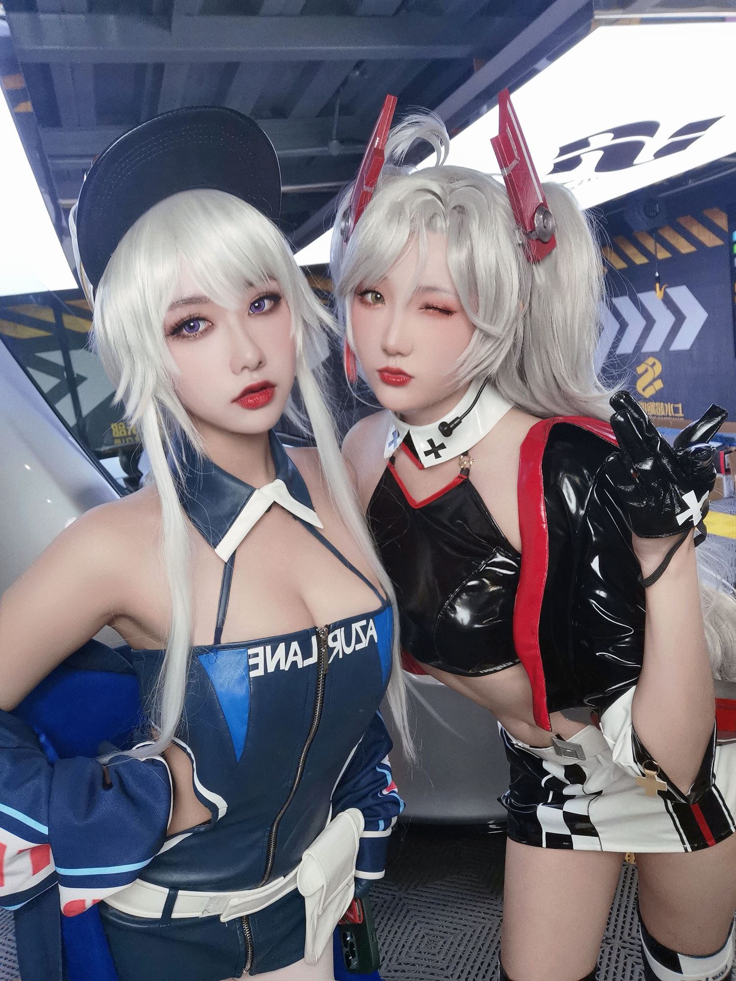 图片[51]-瓜希酱 & Momoko葵葵 碧蓝航线-欧根&企业-赛车女郎[58P] – 速更版-美库