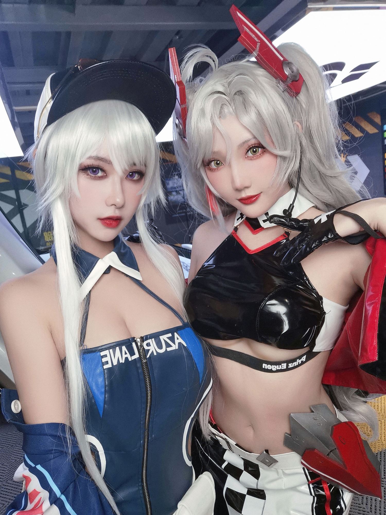 图片[52]-瓜希酱 & Momoko葵葵 碧蓝航线-欧根&企业-赛车女郎[58P] – 速更版-美库